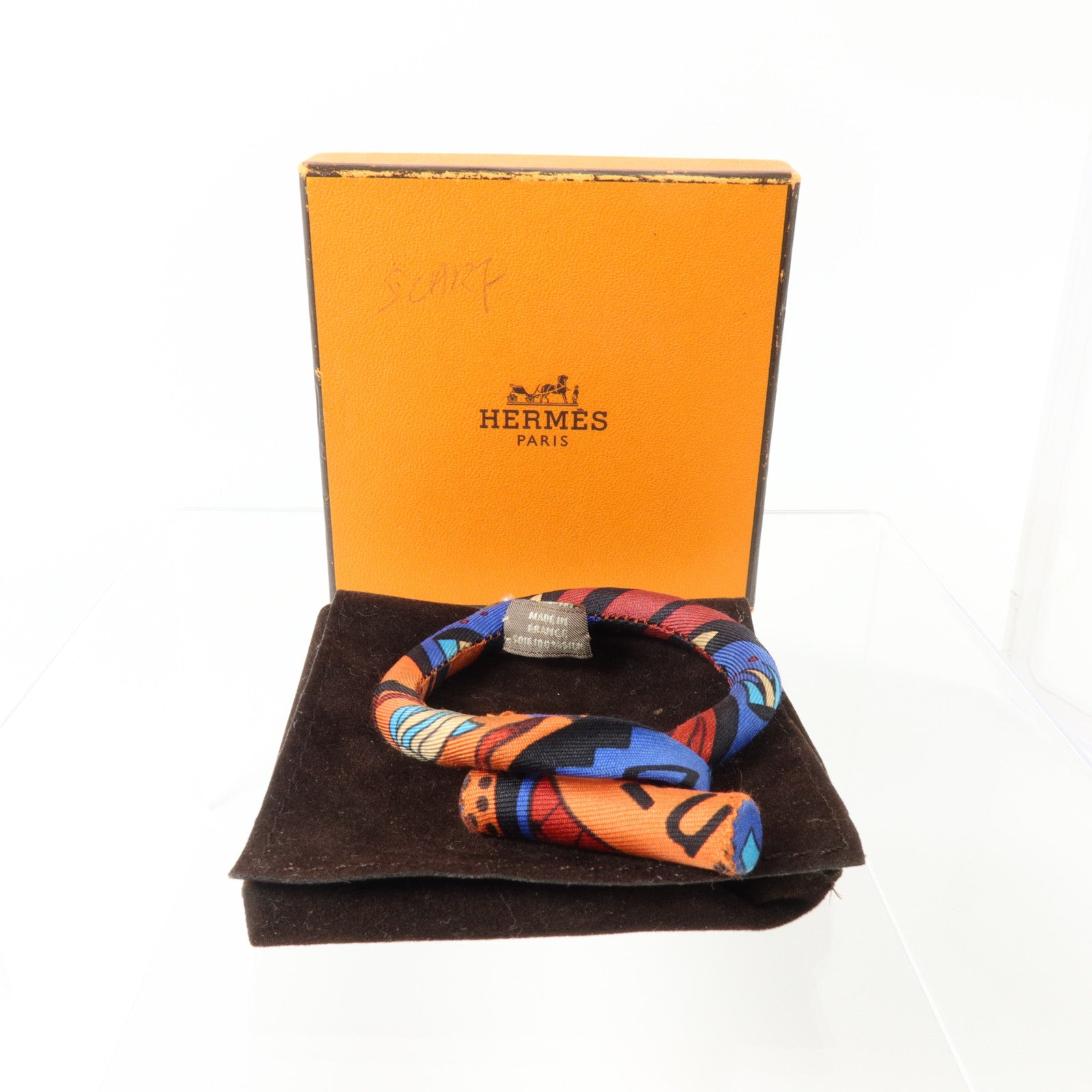 HERMES 絲質Petit H Silk Bracelet手鏈