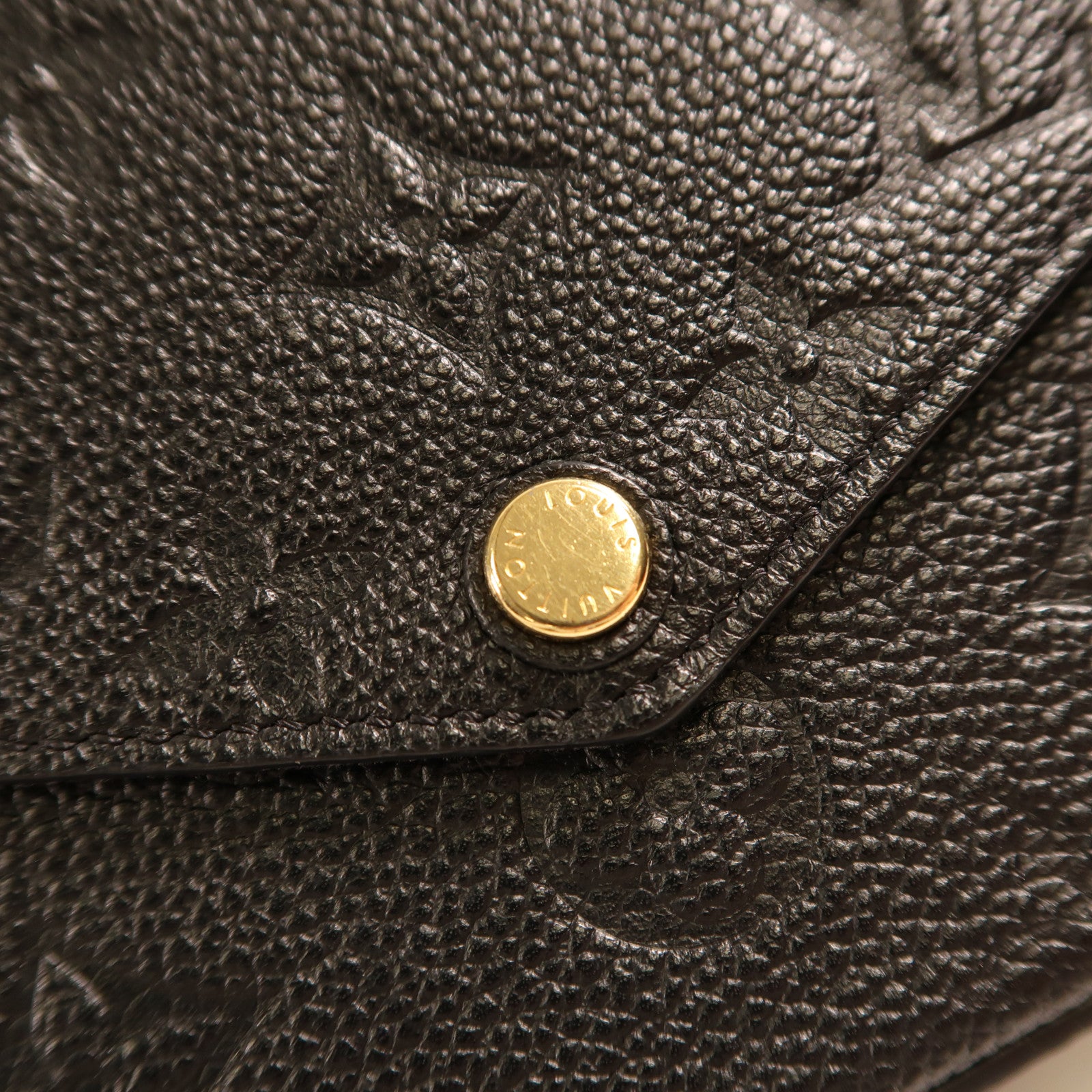 LOUIS VUITTON Monogram Empreinte Felicie Pochette 金扣鏈帶肩背袋