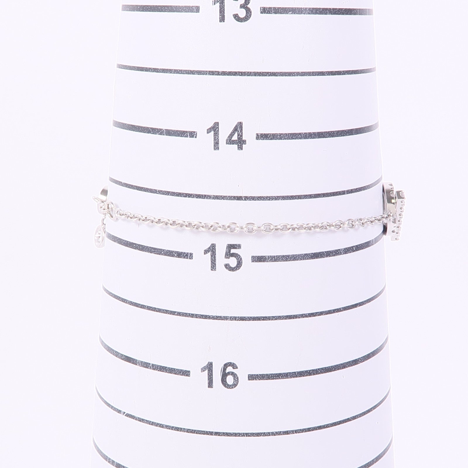 HERMES 18K白金Finesse Bracelet鑽石手鏈