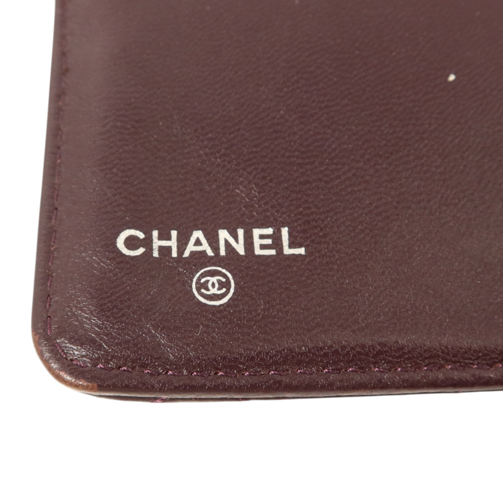 CHANEL 羊皮皮革Wallet銀扣長錢包