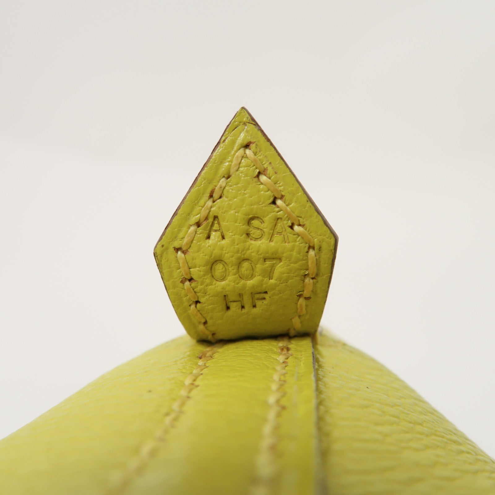 HERMES Chevre皮革Mini Bolide銀扣手挽肩背兩用袋檸檬黄色