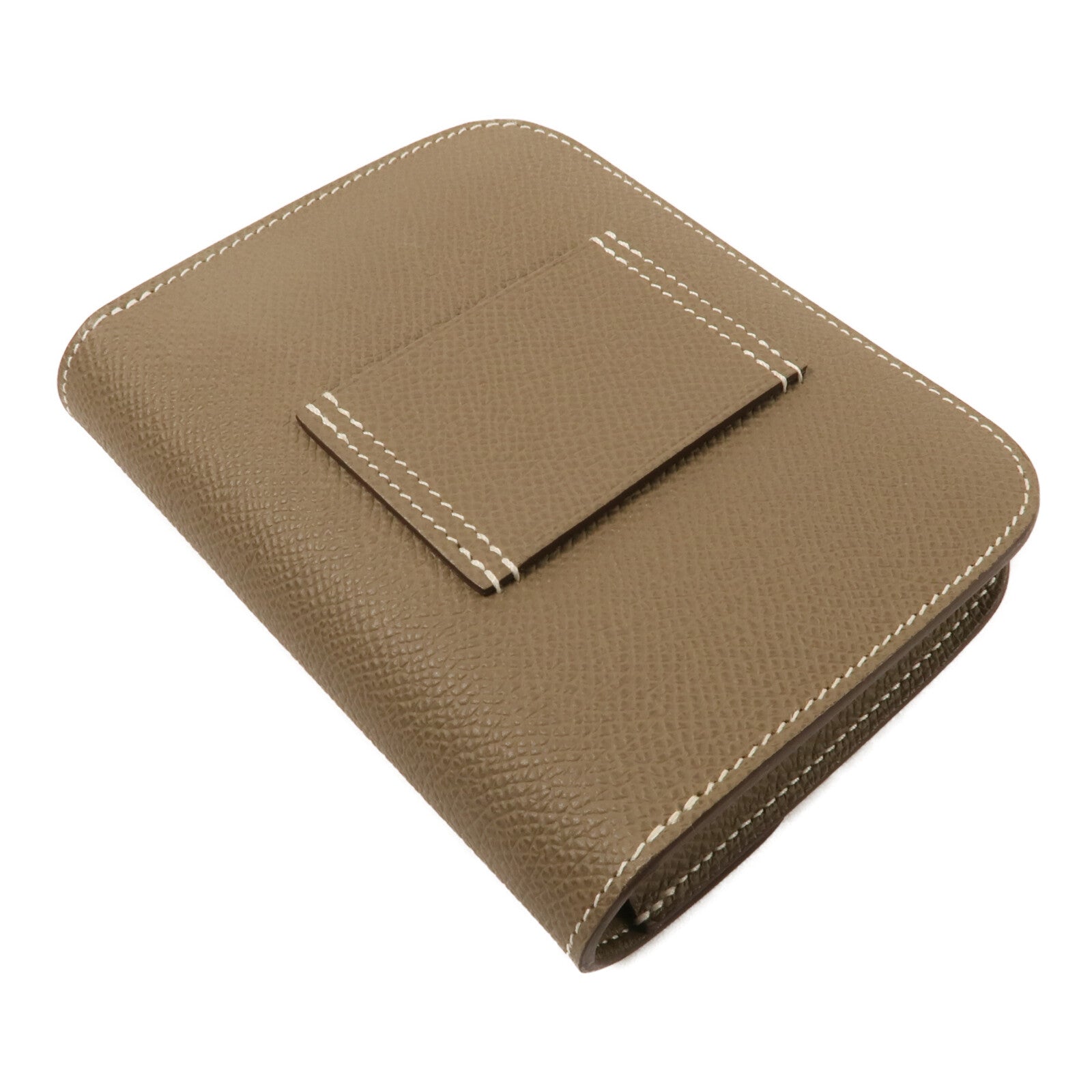 HERMES Epsom皮革Constance Slim錢包Etoupe