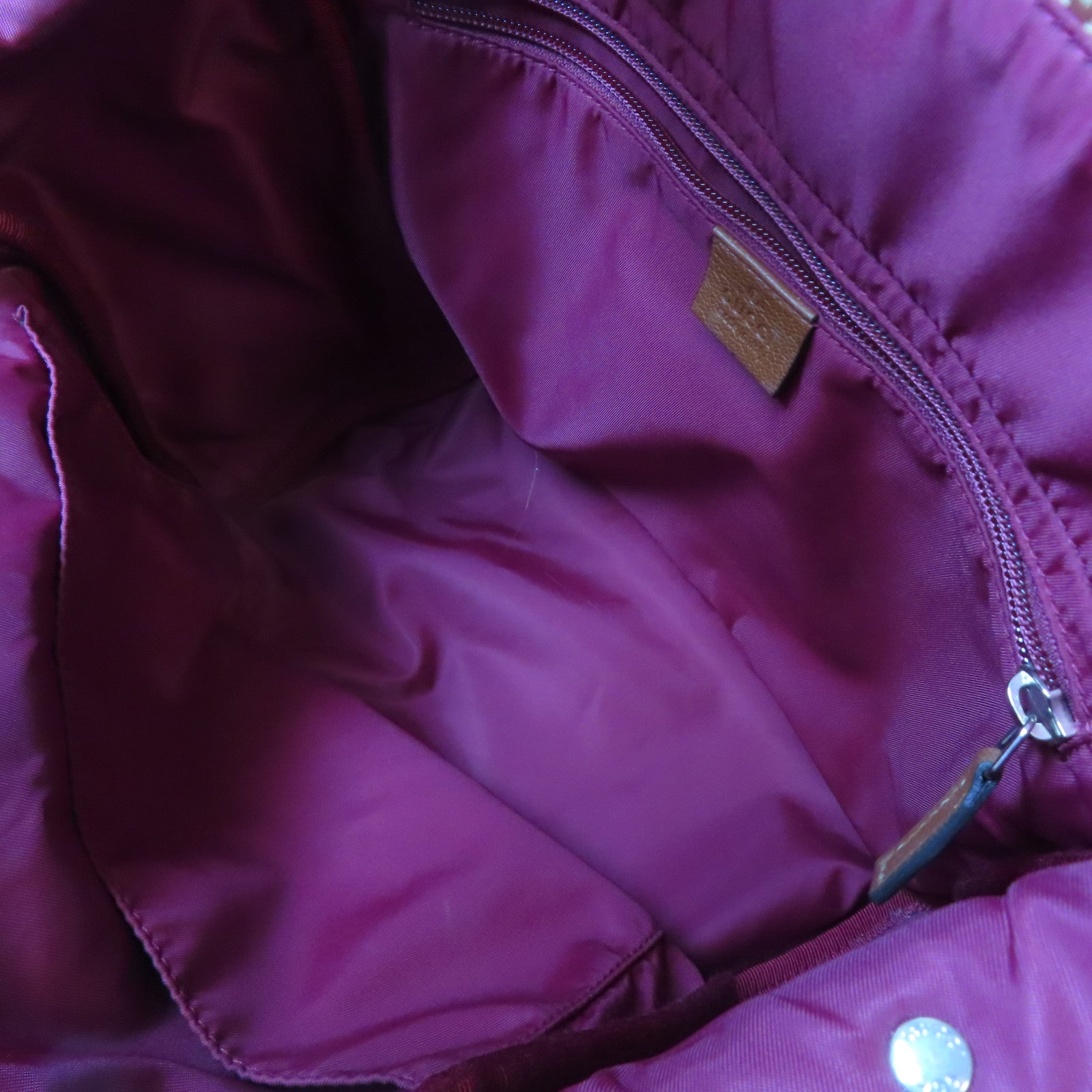 GUCCI 帆布Shoulder Bag銀扣肩背袋啡色
