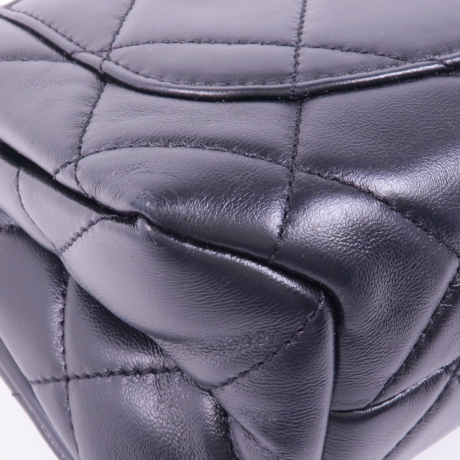 CHANEL 羊皮皮革Chain Shoulder Bag金扣手挽肩背兩用袋