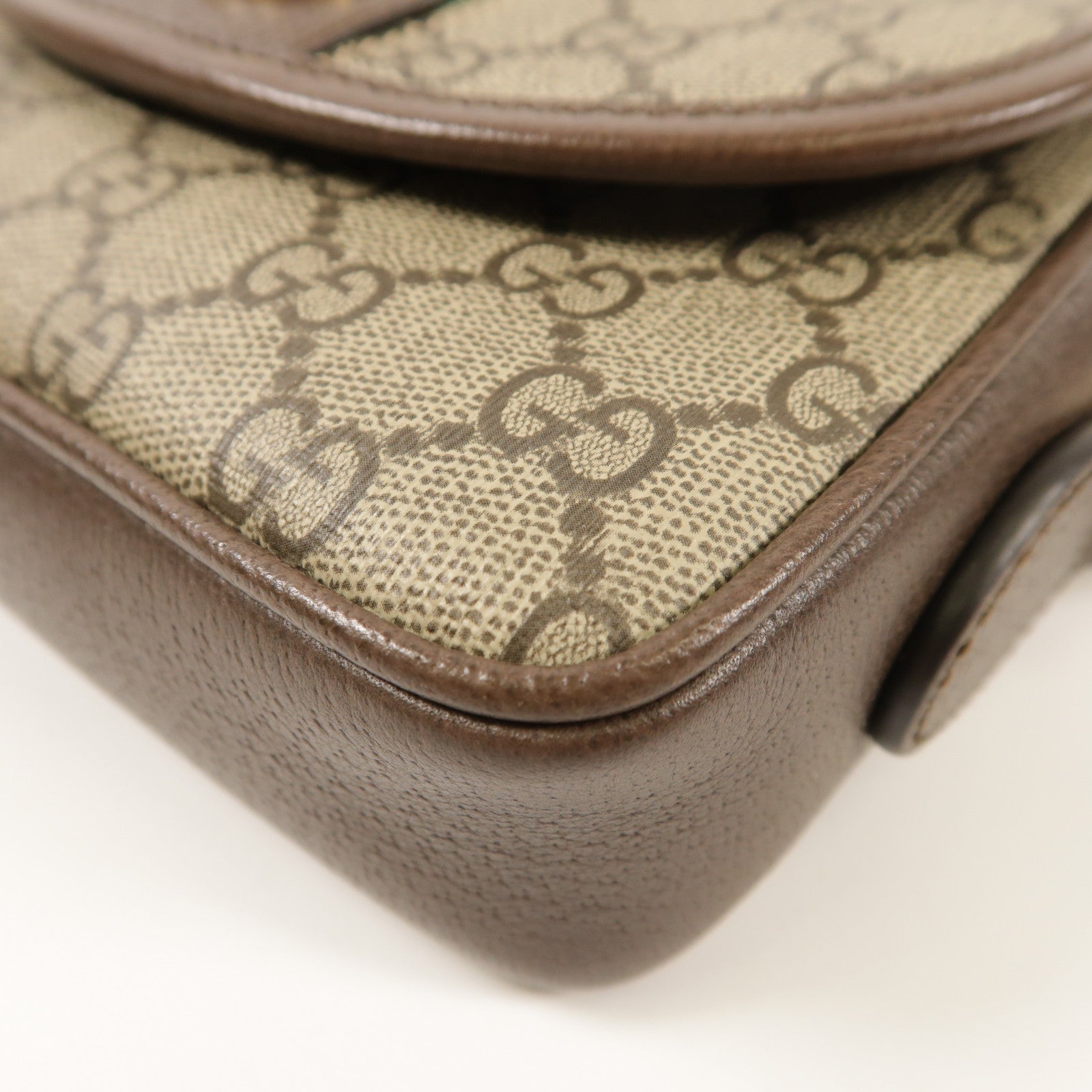 GUCCI GHW Ophidia GG Shoulder Bag Coated Canvas 772239 Brown