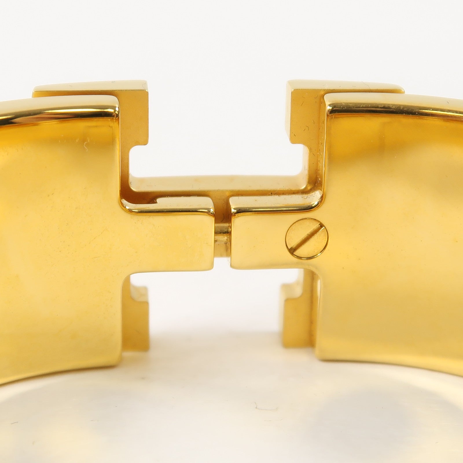 HERMES 金屬Clic-Clac H Bracelet金扣手鐲藍色