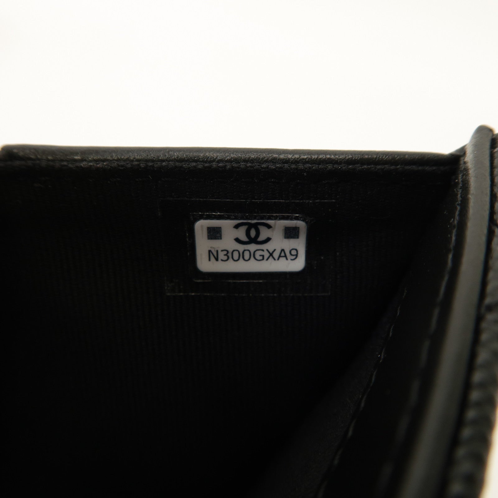CHANEL 菱格Caviar皮革Wallet銀扣啪鈕錢包黑色