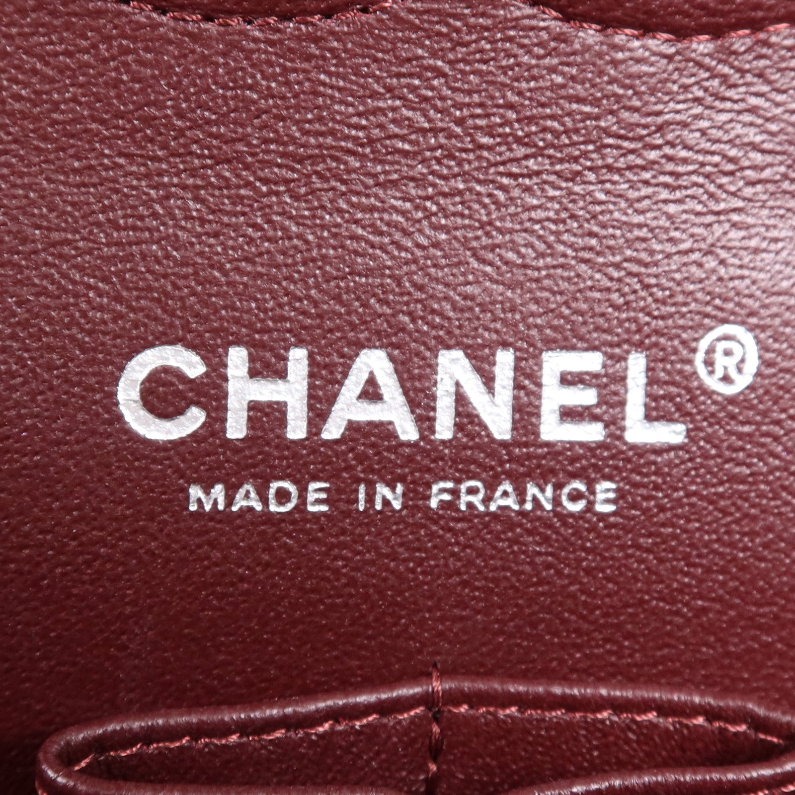 CHANEL 羊皮皮革Classic 25銀扣鏈帶肩背袋