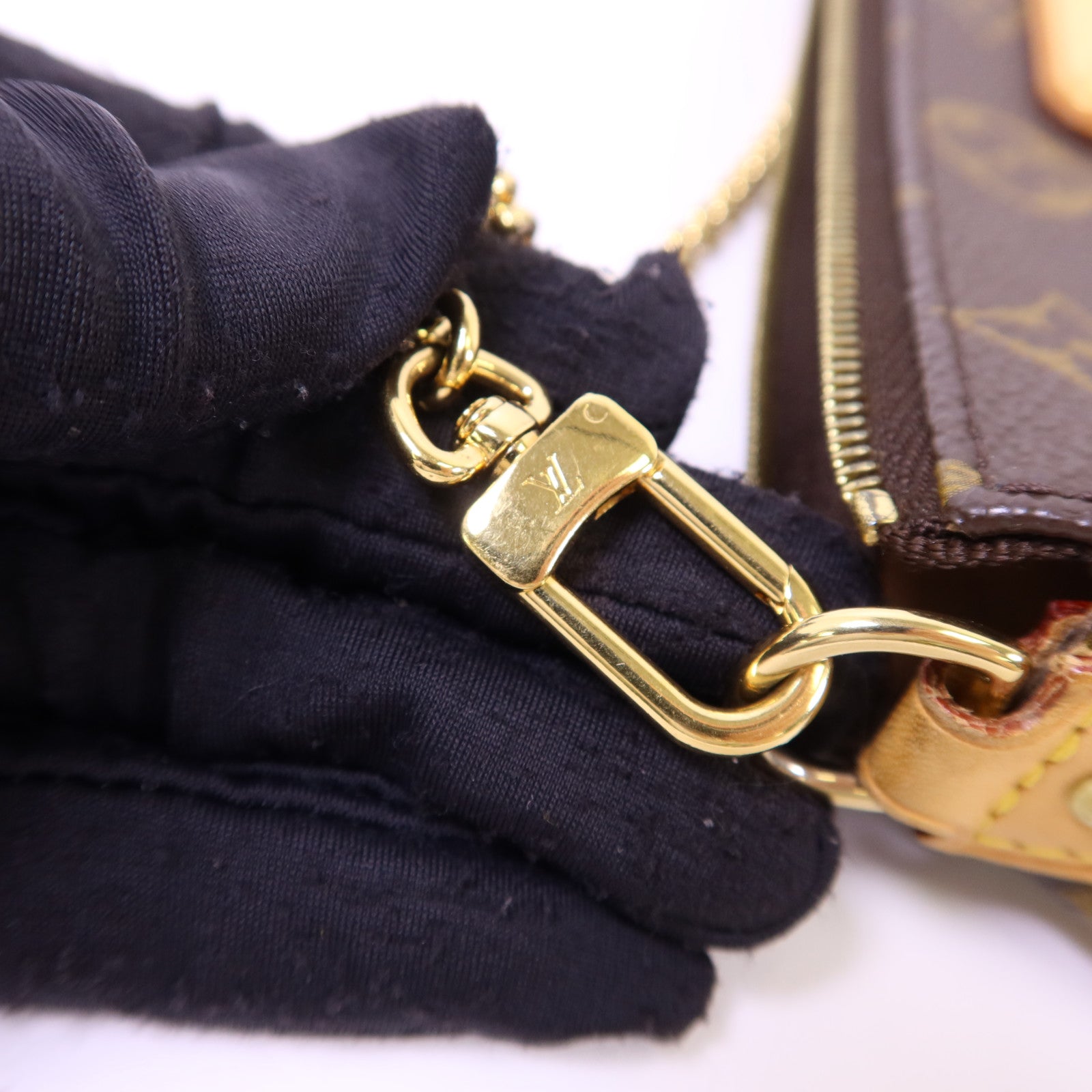LOUIS VUITTON Monogram Eva金扣手挽肩背兩用袋