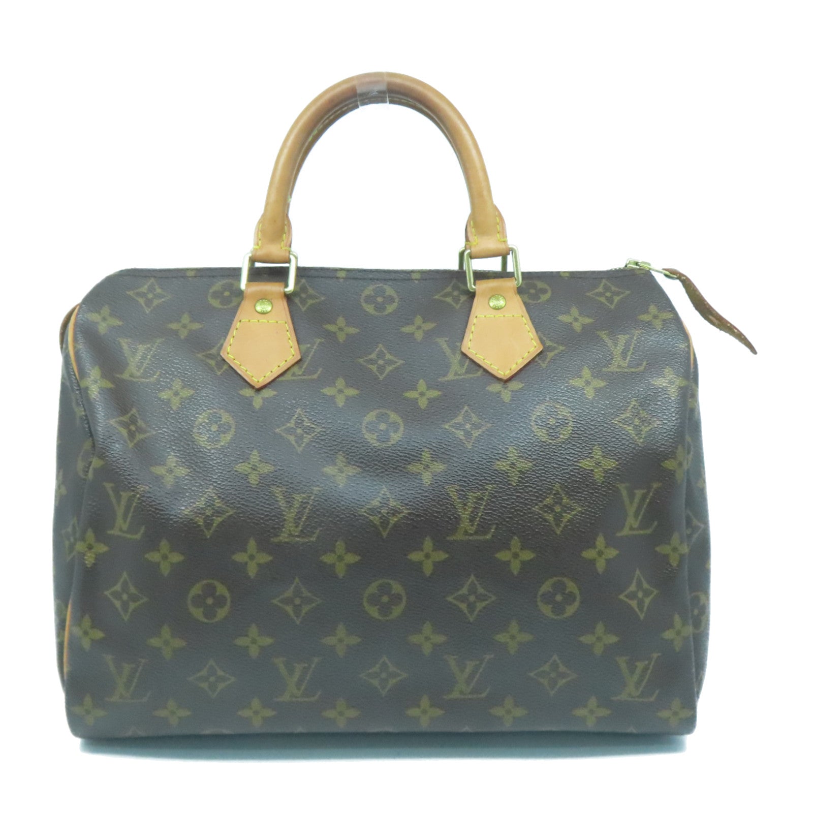LOUIS VUITTON 【激減優惠】Monogram Speedy 30金扣手挽袋啡色