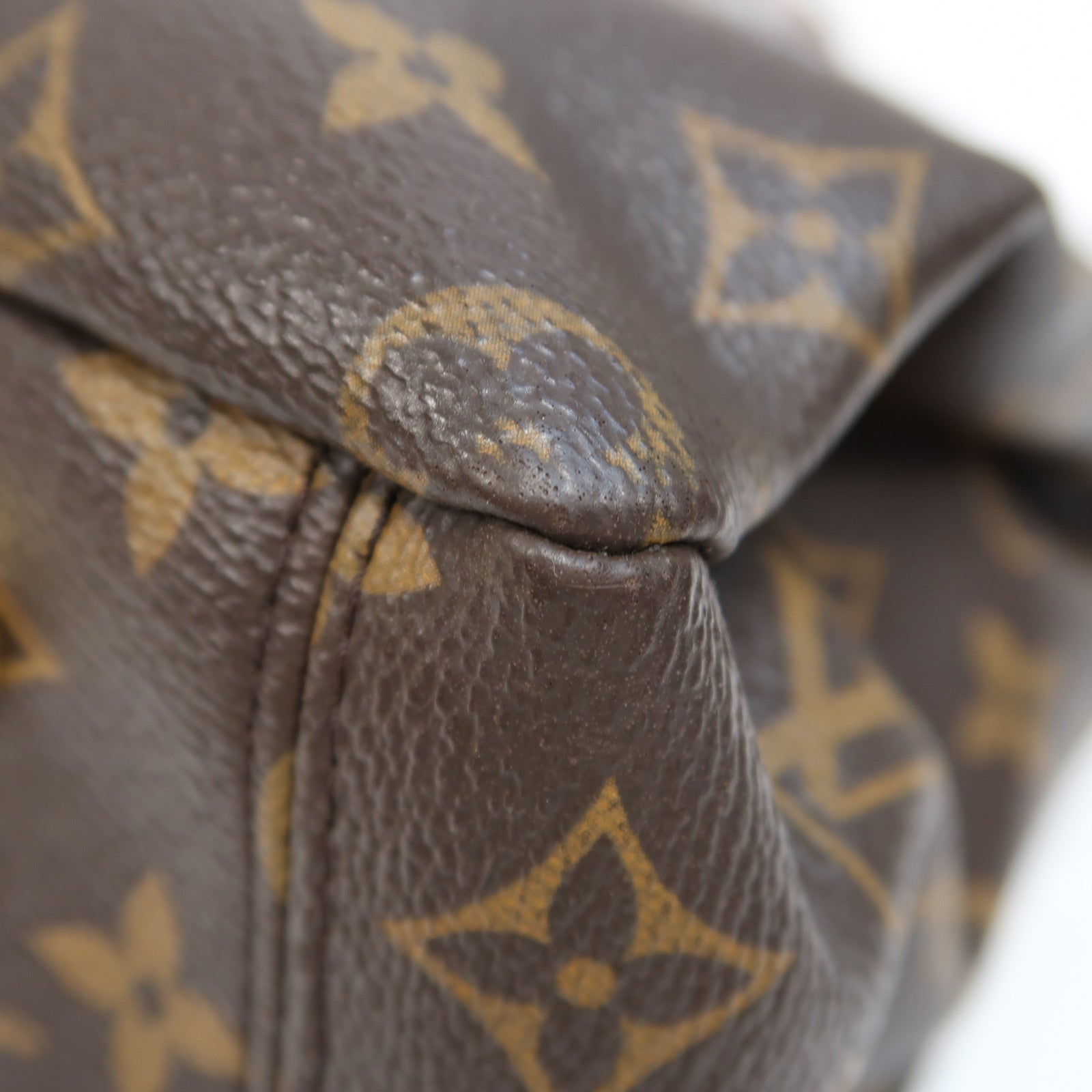 LOUIS VUITTON Monogram Pallas金扣手挽肩背兩用袋啡色/黑色