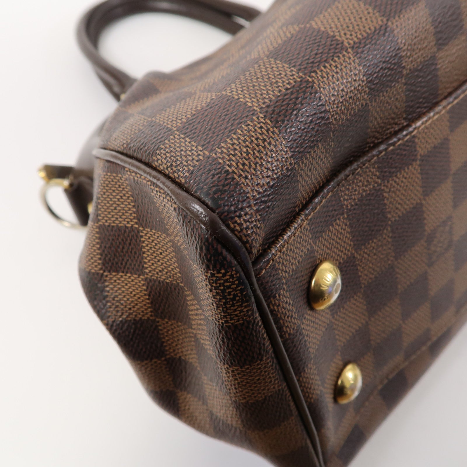 LOUIS VUITTON 【激減優惠】Damier Trevi PM金扣手挽肩背兩用袋啡色