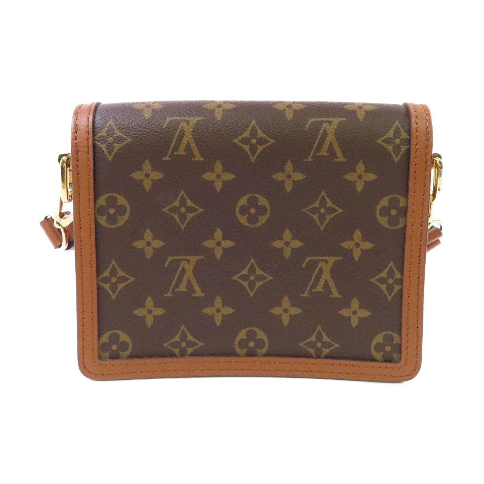 LOUIS VUITTON Monogram Reverse Dauphine Shoulder Bag肩背袋啡色