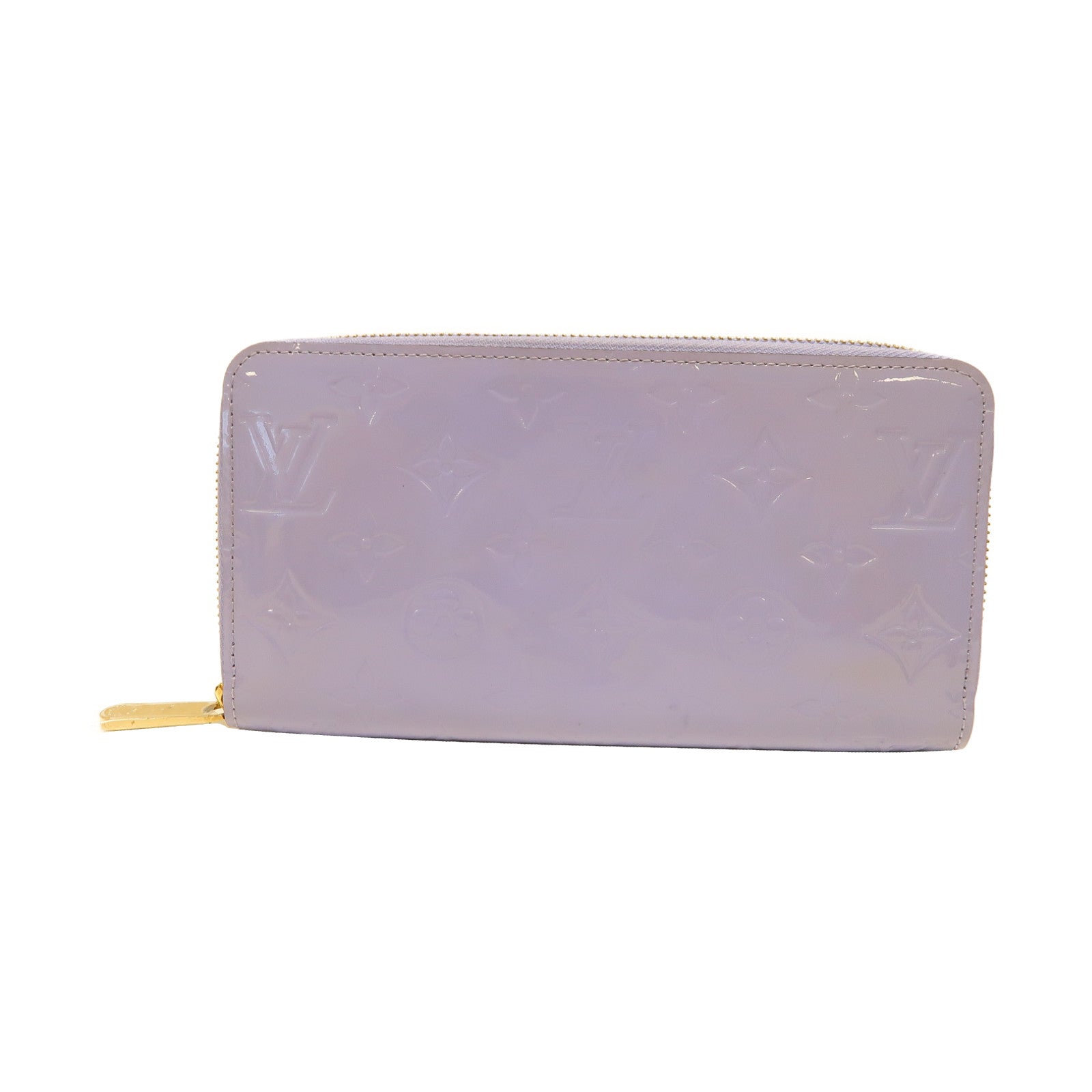 LOUIS VUITTON 【激減優惠】Vernis Zipper Long Wallet金扣長錢包淡紫色