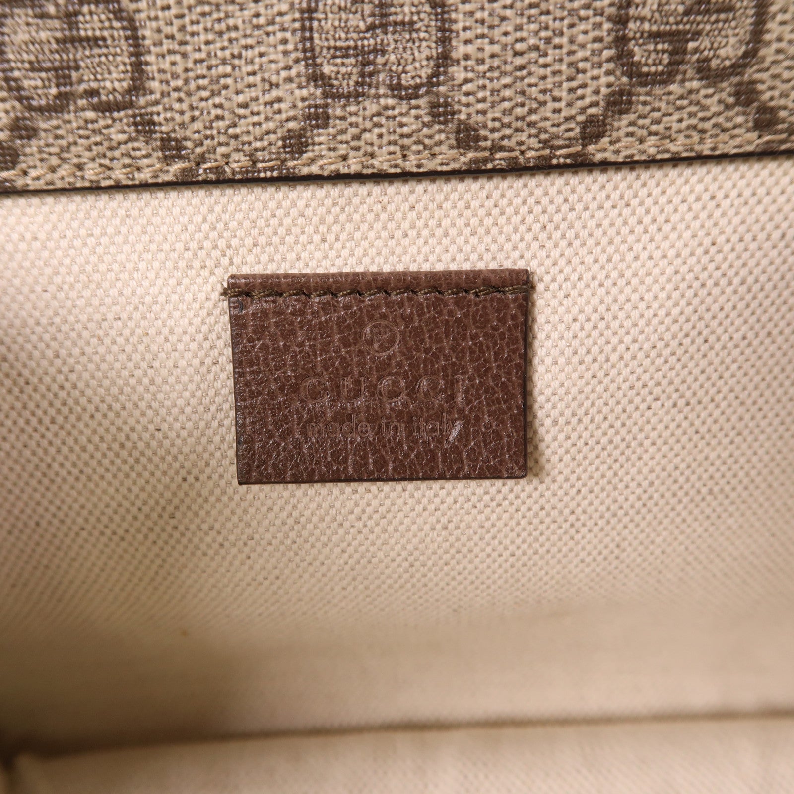 GUCCI GG GHW Neo Vintage Small Shoulder Bag 501050 Coated Canvas Brown