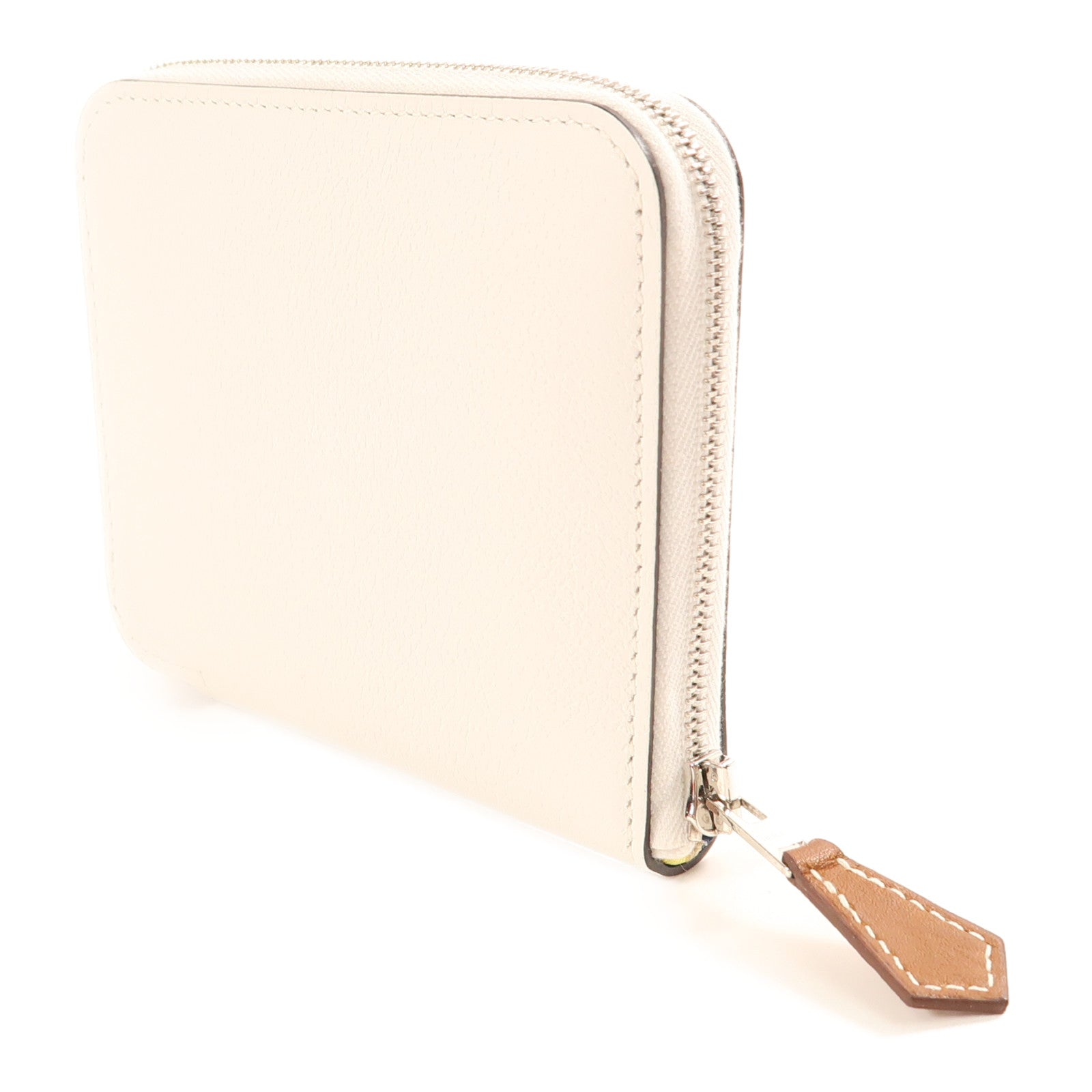 HERMES Evercolor皮革Silk'in Coin Purse銀扣錢包