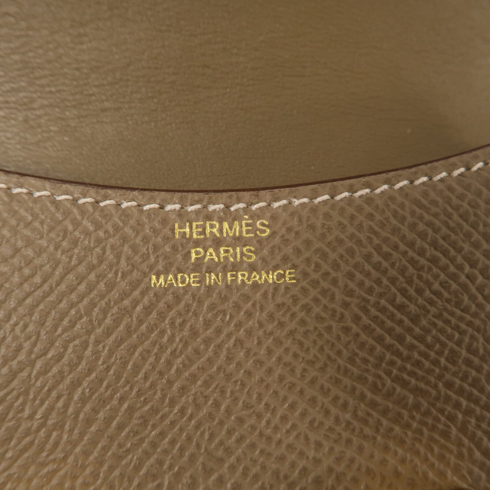 HERMES Epsom皮革Constance Slim錢包Etoupe