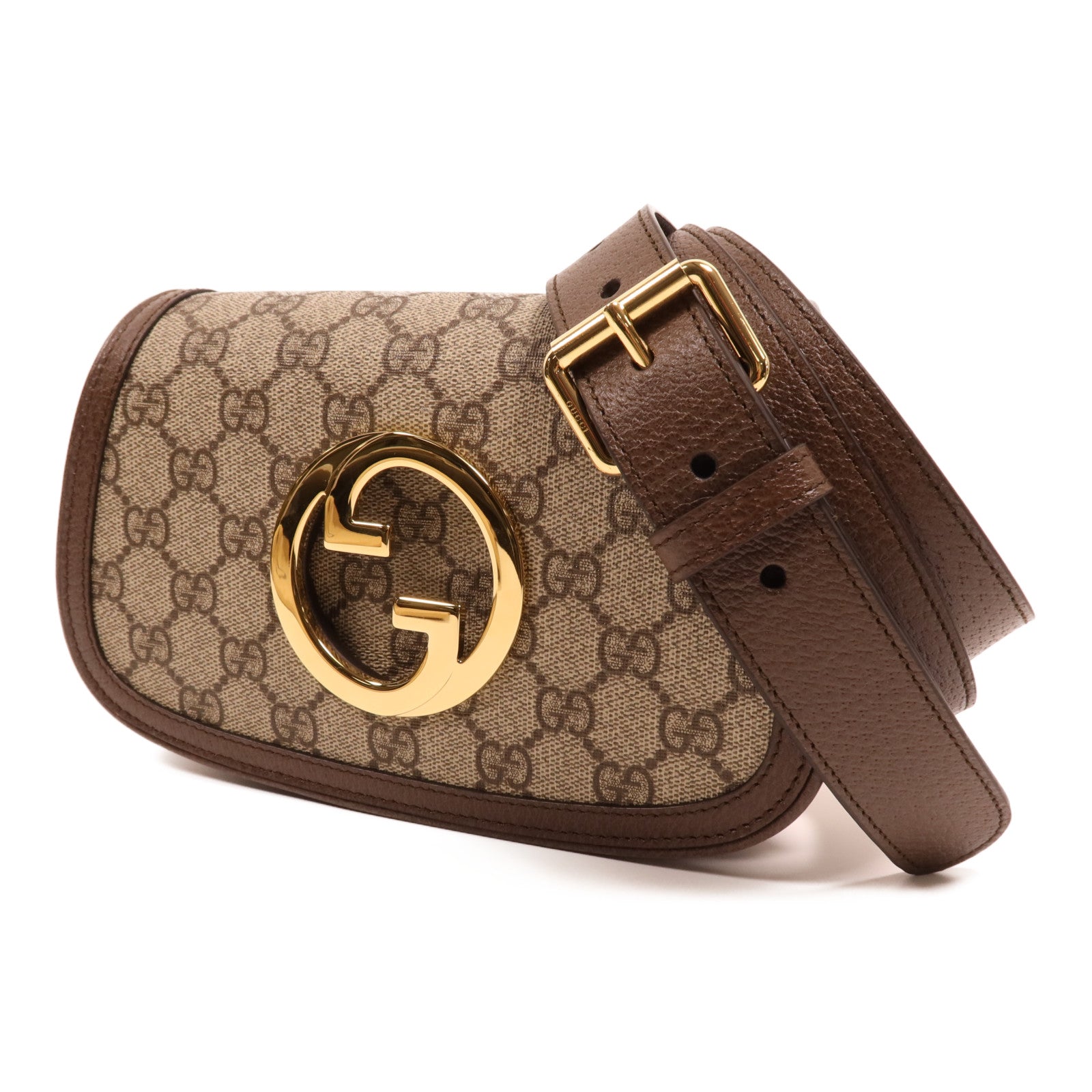 GUCCI 塗層帆布Blondie GG Belt Bag金扣腰包