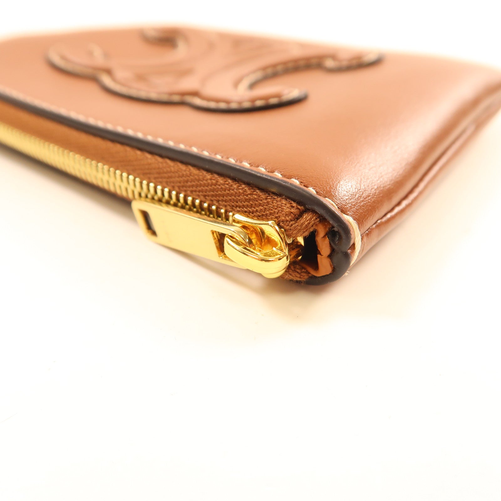 CELINE 牛皮皮革Coin Bag金扣零錢包
