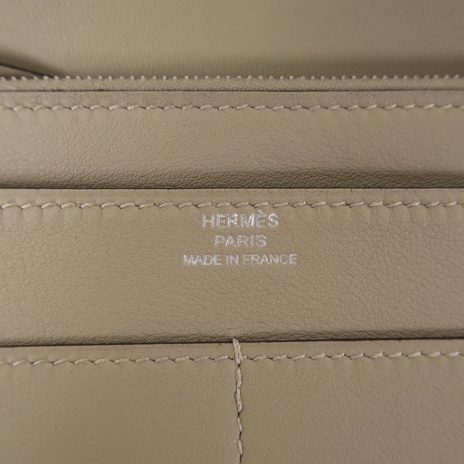 HERMES 【激減優惠】Swift皮革Dogon GM銀扣長錢包