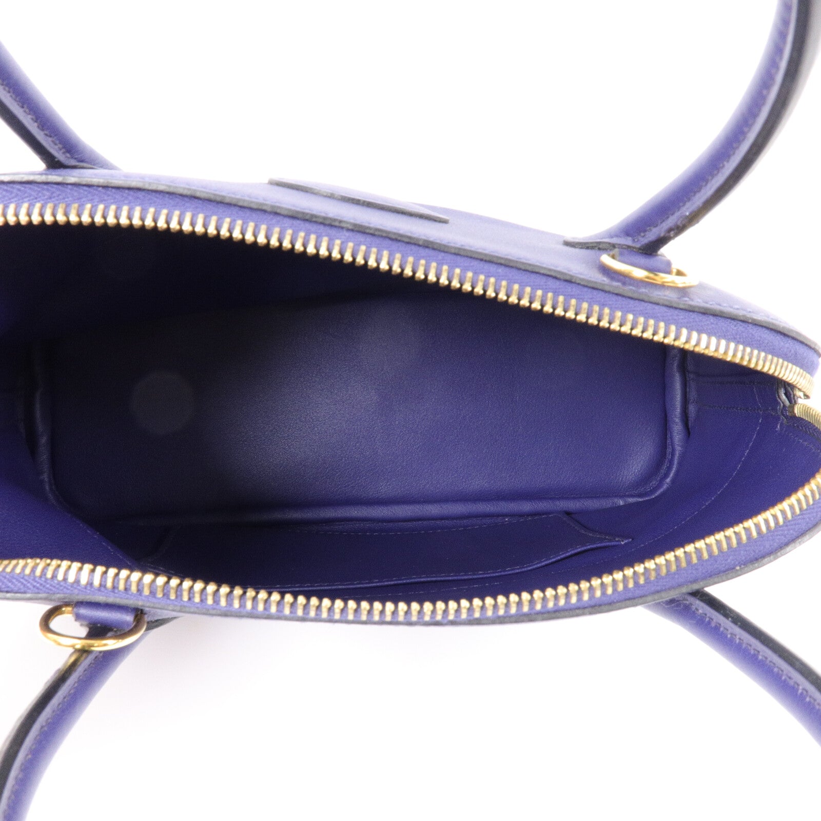 HERMES Swift皮革Bolide 27手挽肩背兩用袋Bleu Encre