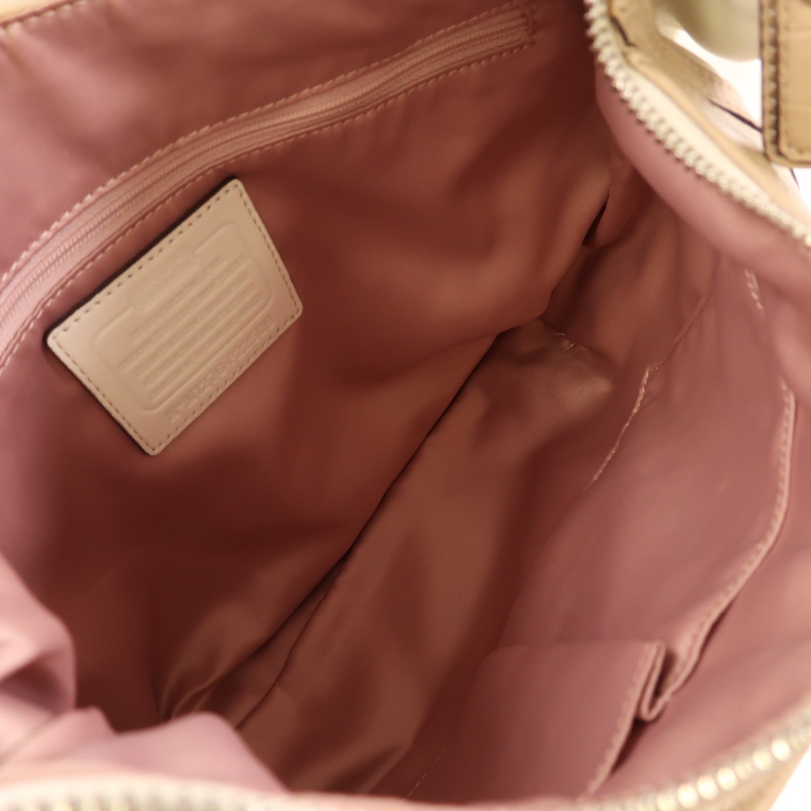 COACH 牛皮皮革Shoulder Bag銀扣肩背袋