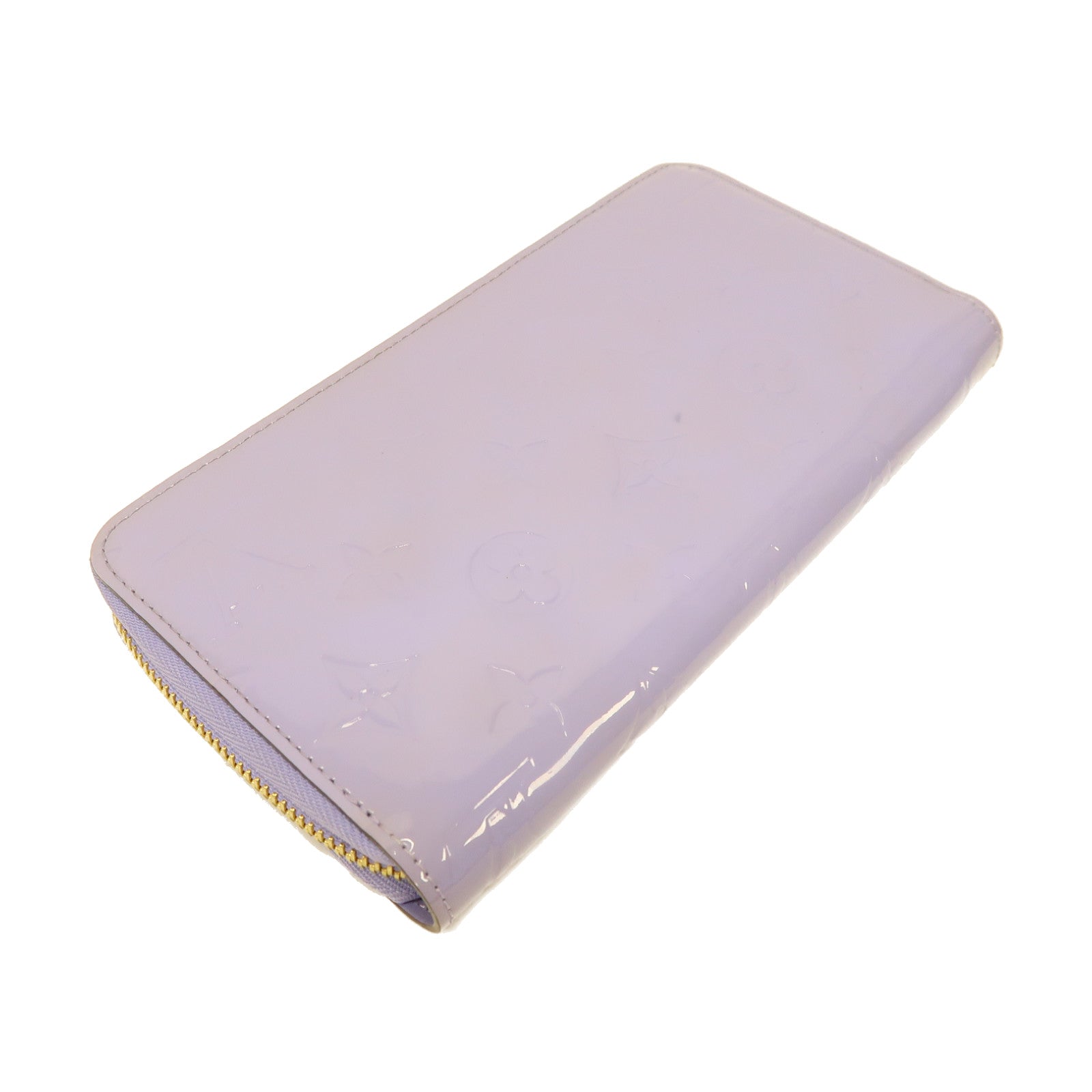 LOUIS VUITTON 【激減優惠】Vernis Zipper Long Wallet金扣長錢包淡紫色