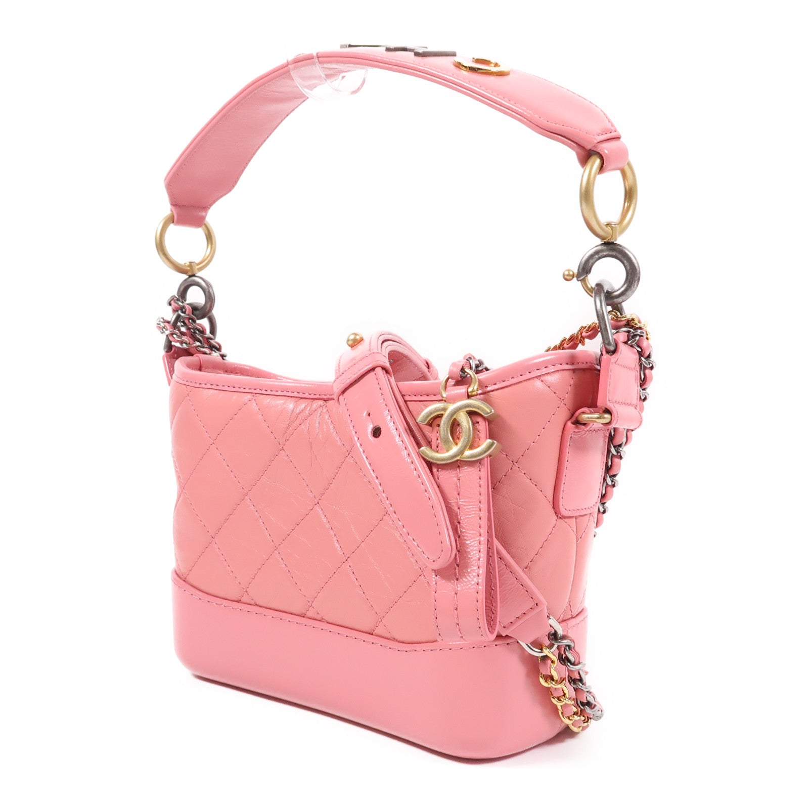 CHANEL 牛皮皮革Gabrielle Small手挽肩背兩用袋