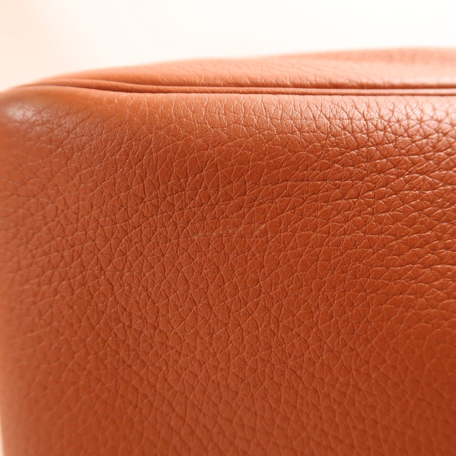 HERMES Clemence皮革Lindy 26金扣手挽肩背兩用袋Cuivre