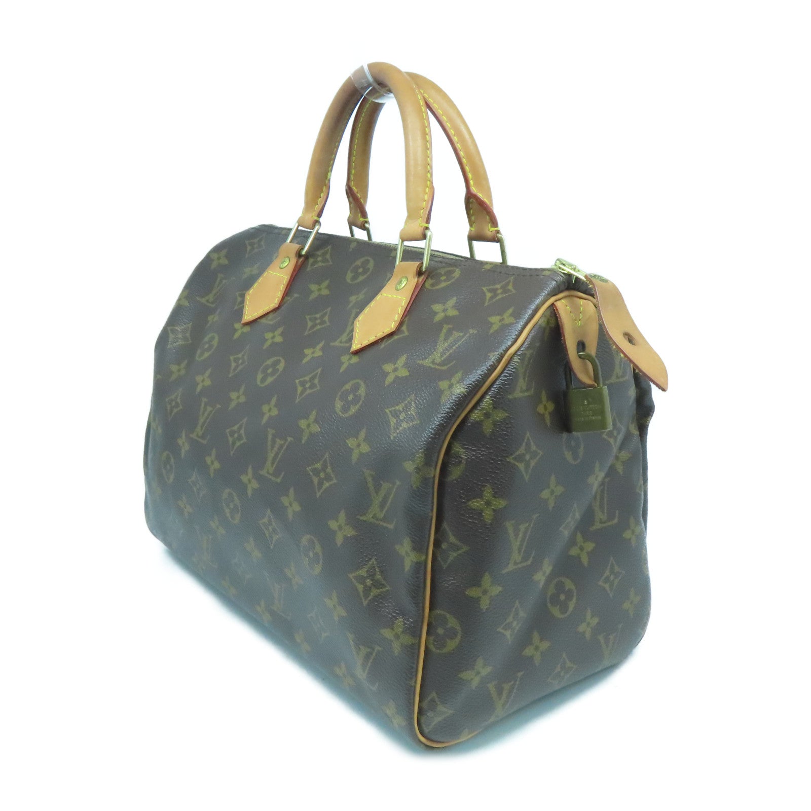 LOUIS VUITTON 【激減優惠】Monogram Speedy 30金扣手挽袋啡色