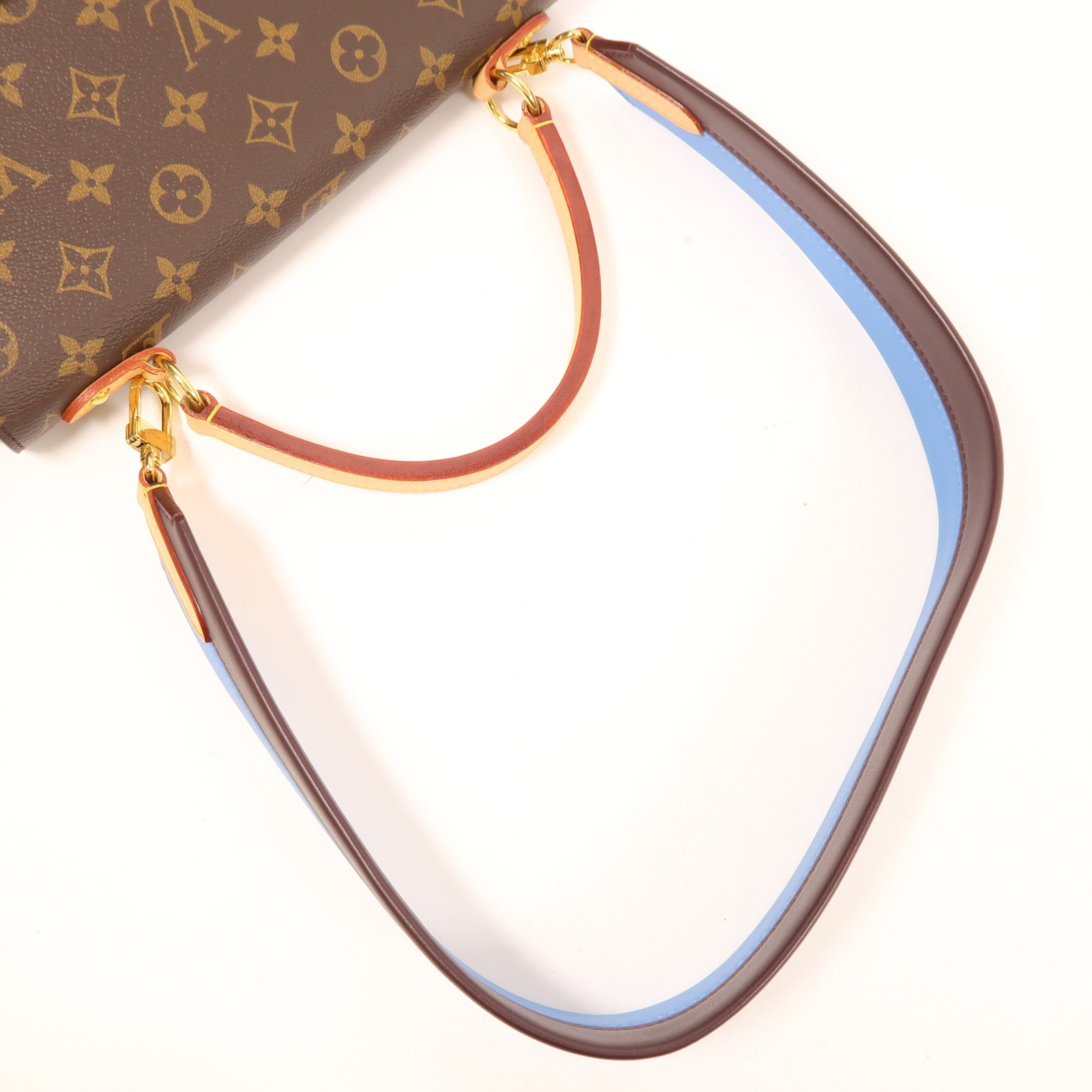 LOUIS VUITTON Monogram Cluny MM金扣手挽肩背兩用袋