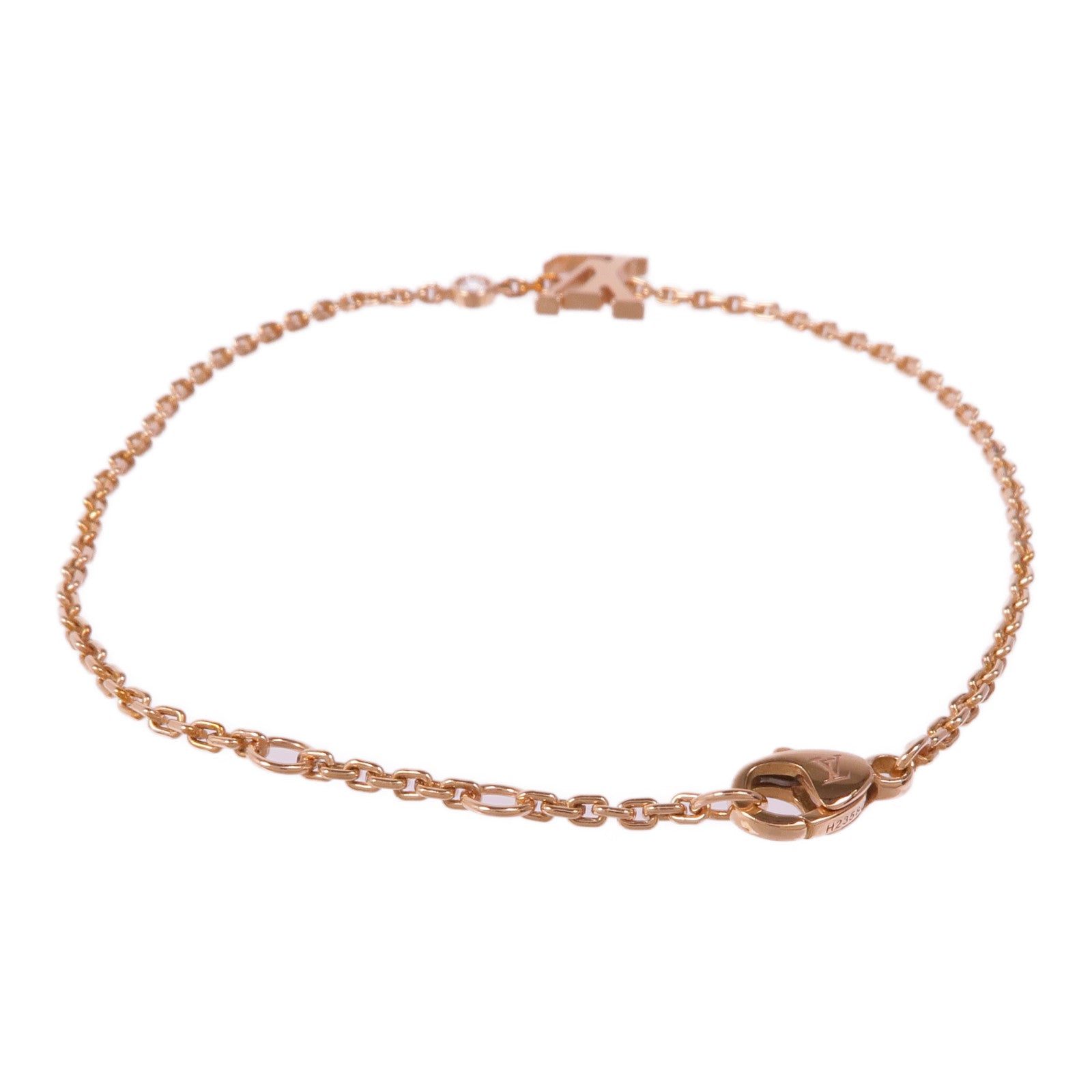 LOUIS VUITTON 18K玫瑰金Idylle Blossom Bracelet鑽石手鏈