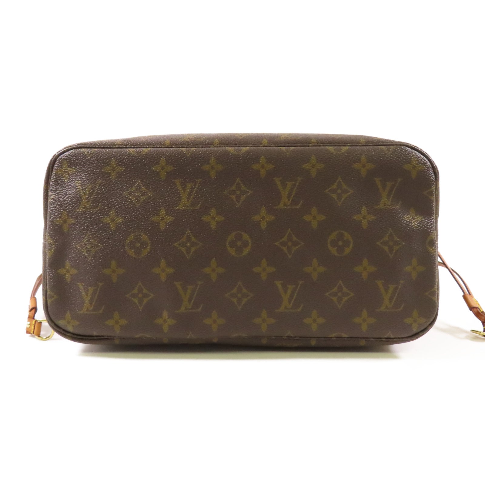 LOUIS VUITTON Monogram Neverfull MM金扣手挽袋