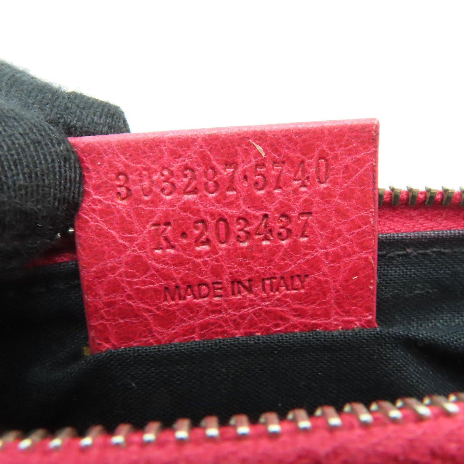 BALENCIAGA 【激減優惠】牛皮皮革Coin Purse銀扣零錢包紅色