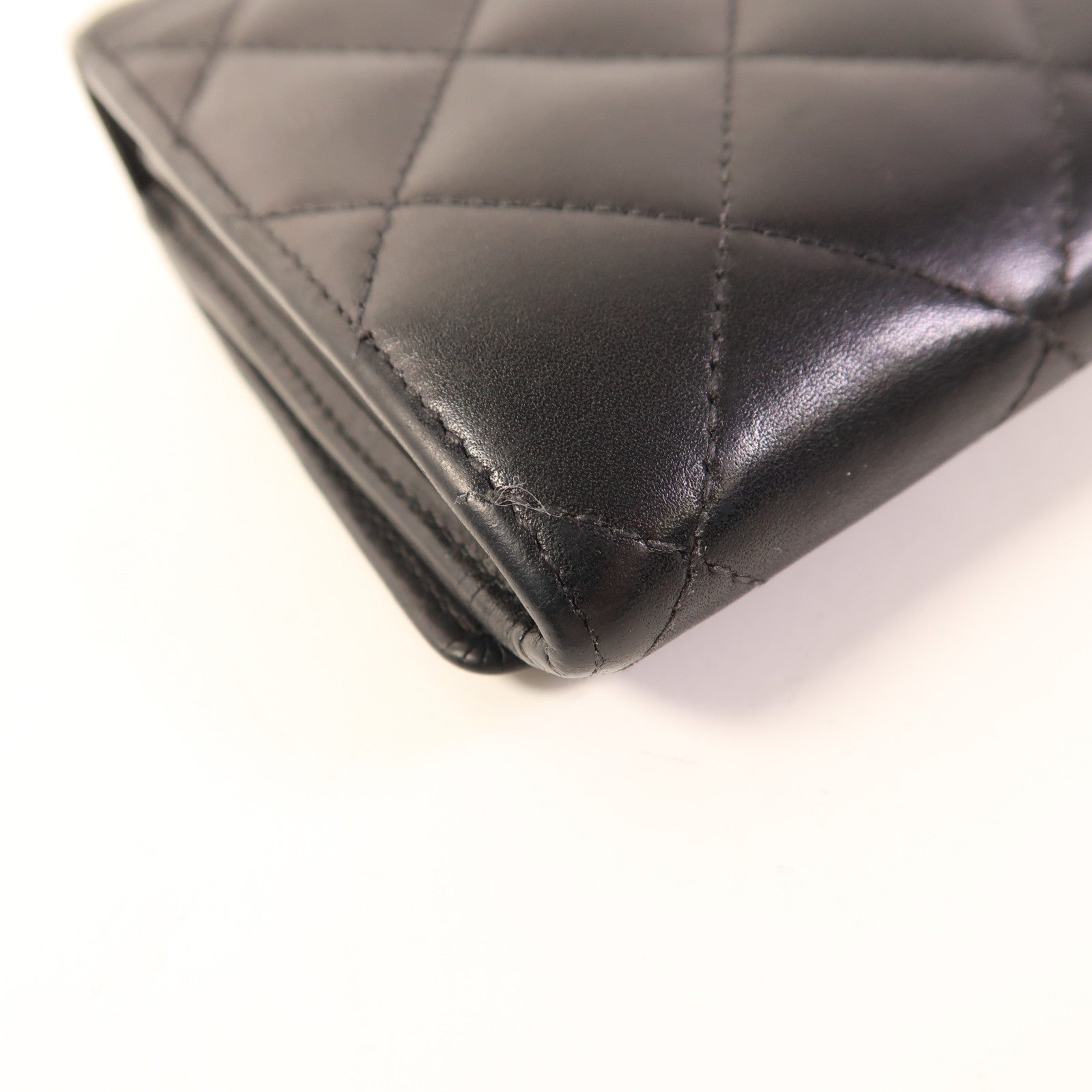CHANEL CC SHW Cambon Long Wallet Calfskin Leather Black