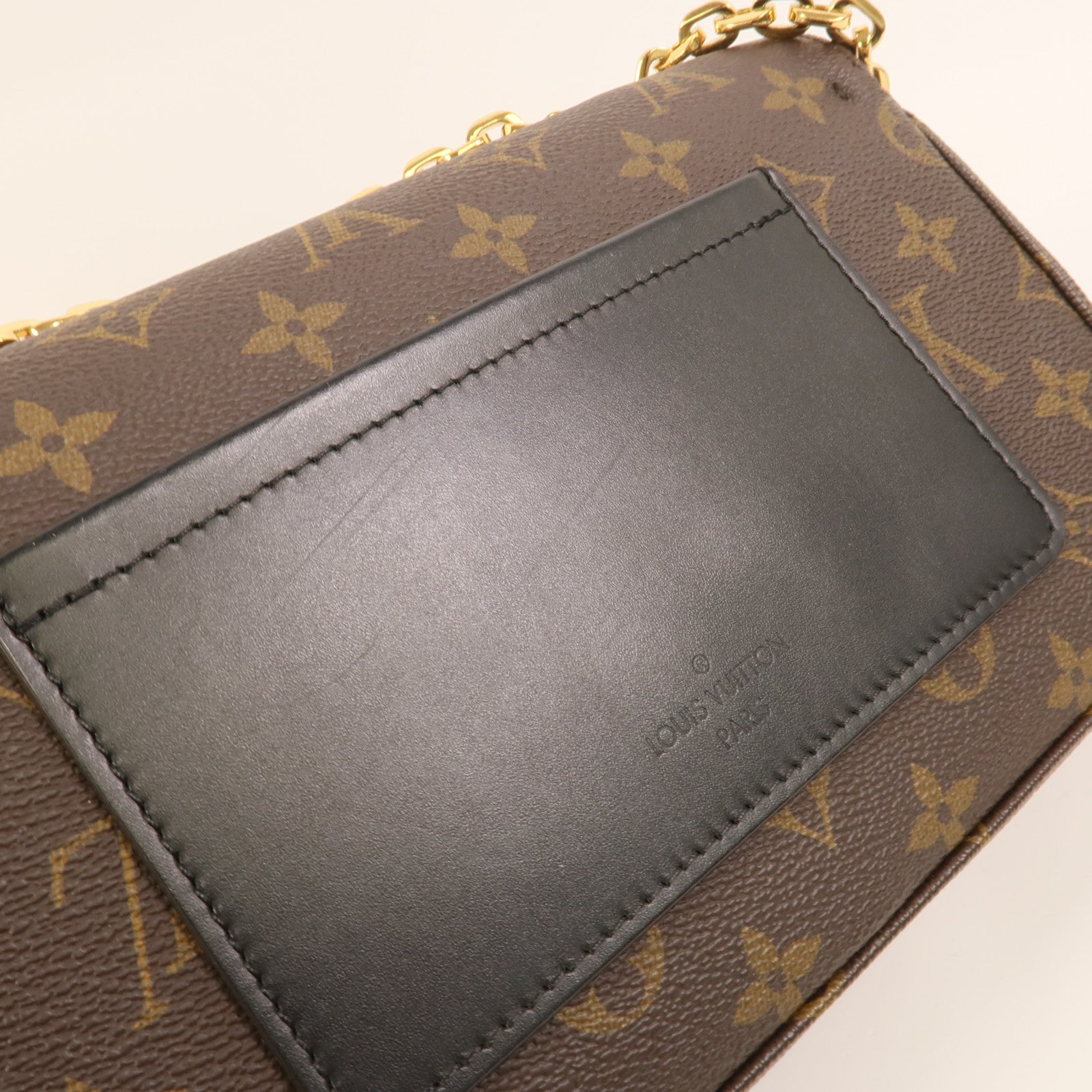 LOUIS VUITTON Monogram Marceau金扣肩背袋棕色