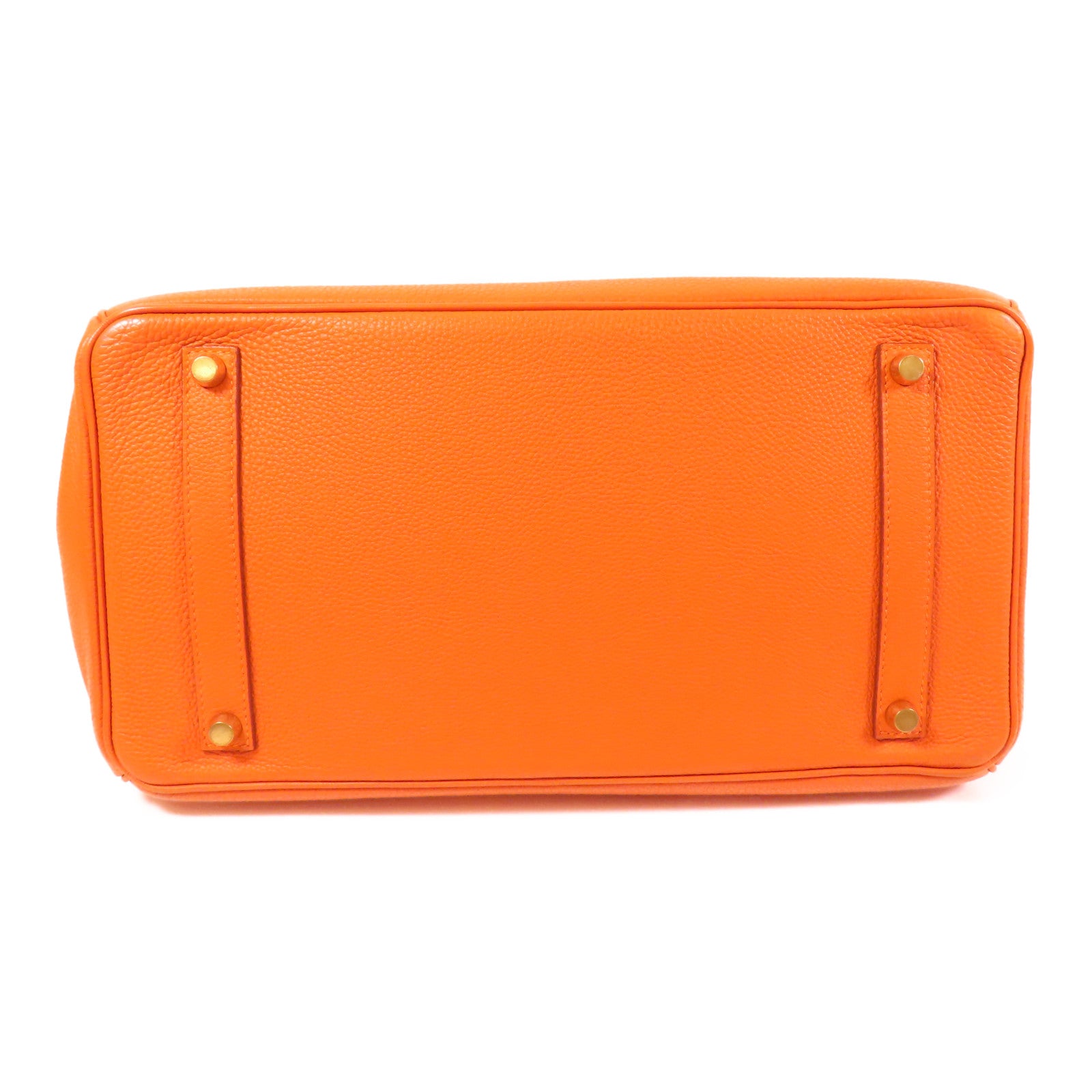 HERMES Togo皮革Birkin 35金扣手挽袋Orange