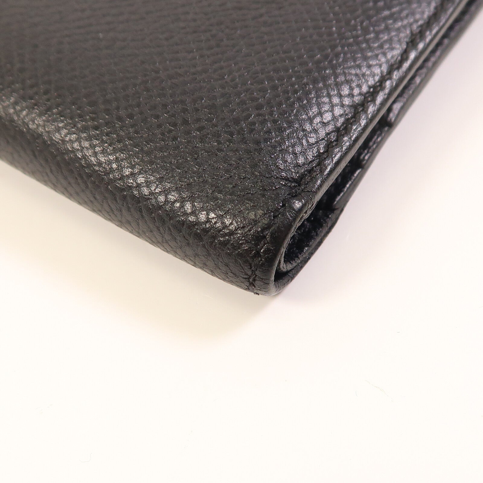 HERMES 【激減優惠】Epsom皮革Bearn Compact Wallet金扣錢包