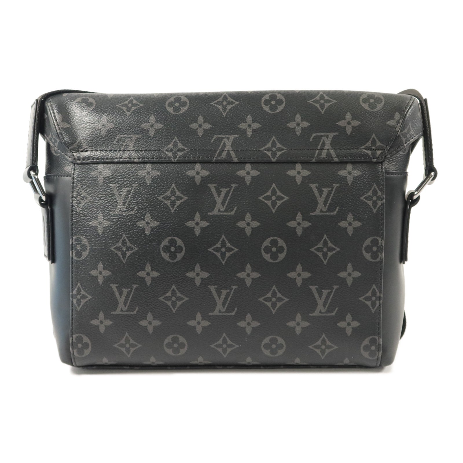 LOUIS VUITTON Monogram Eclipse Messenger PM Voyager肩背袋