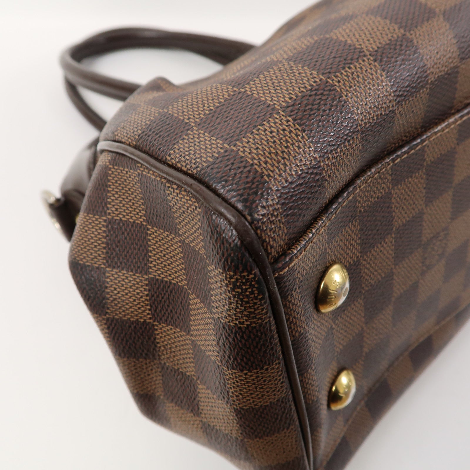 LOUIS VUITTON 【激減優惠】Damier Trevi PM金扣手挽肩背兩用袋啡色