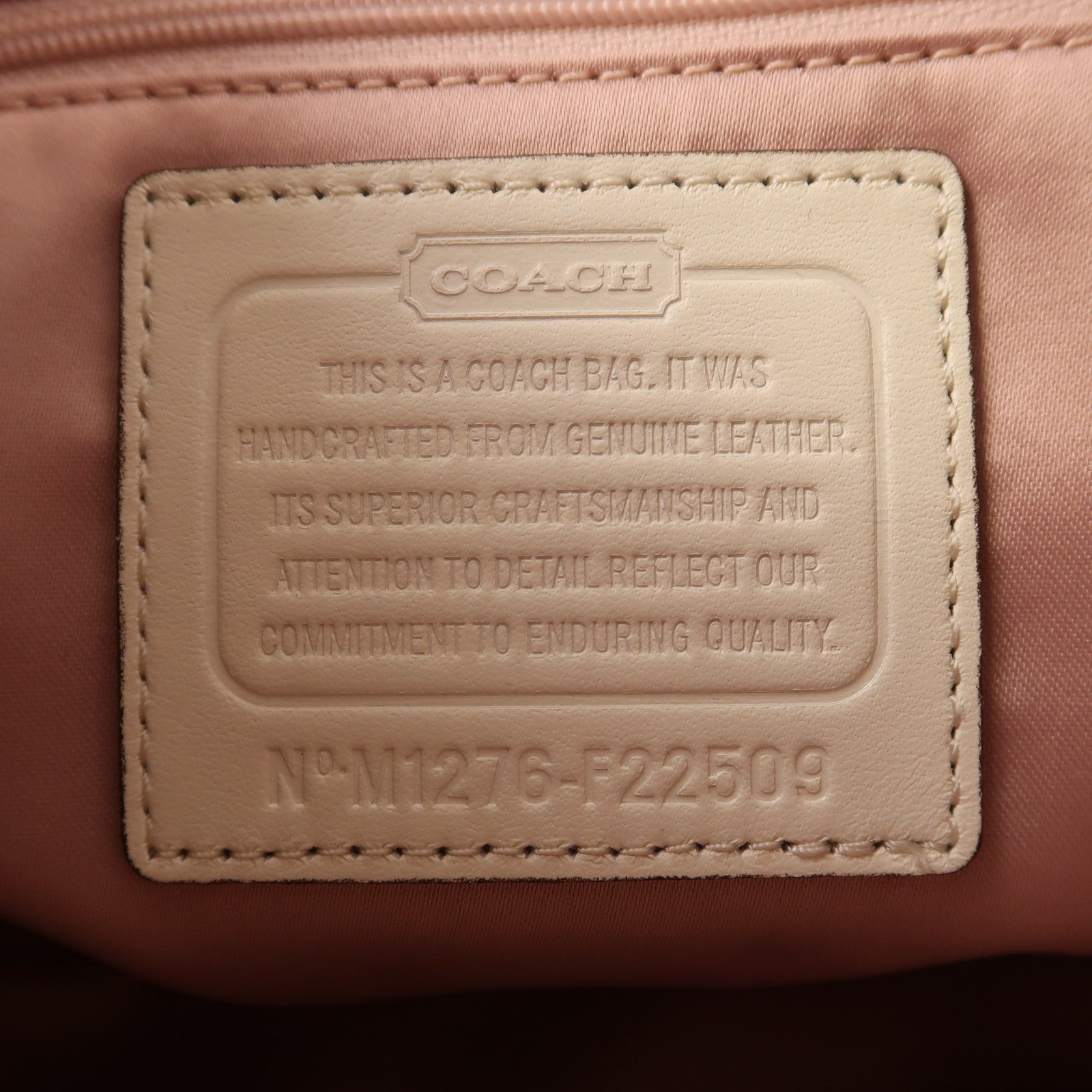 COACH 牛皮皮革Shoulder Bag銀扣肩背袋