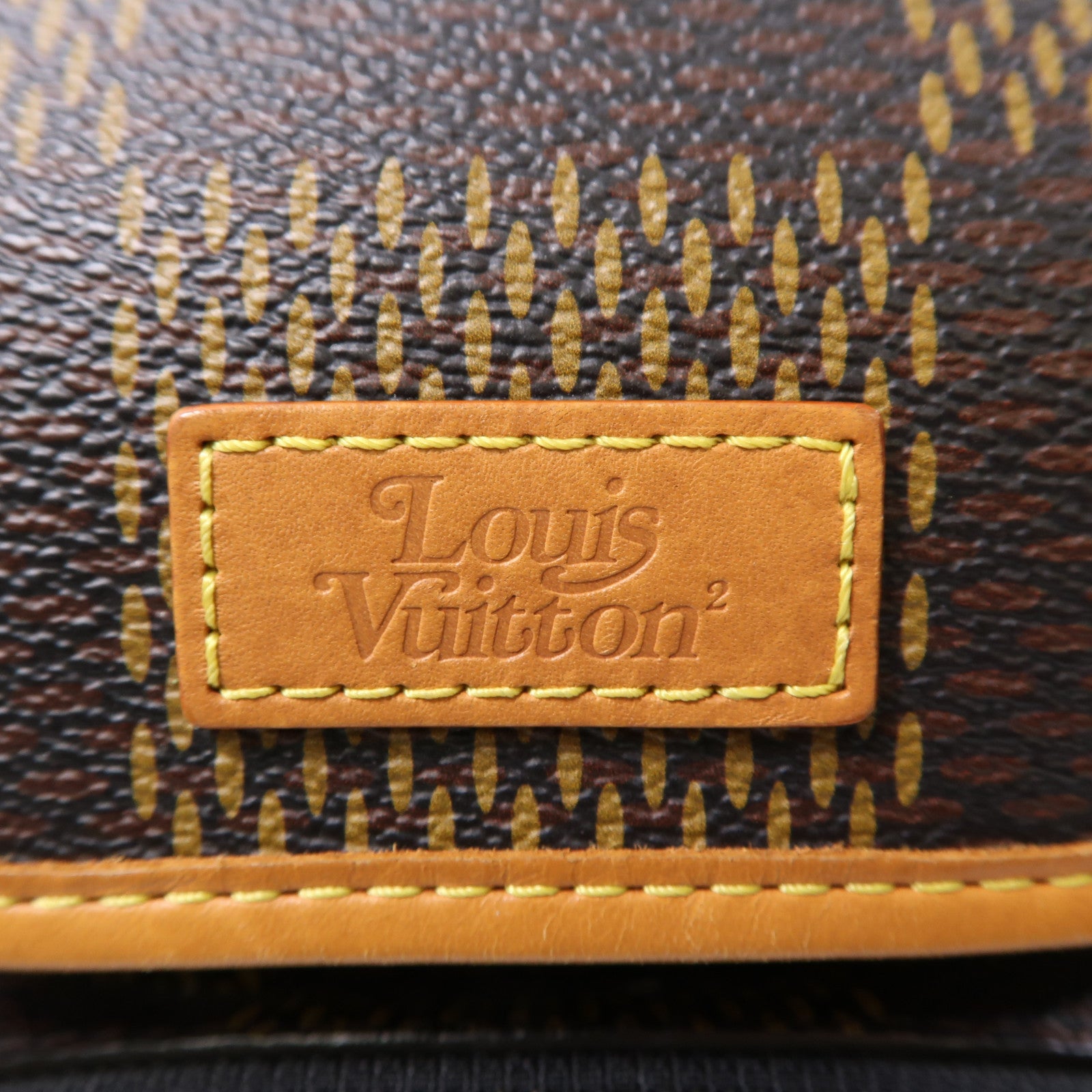 LOUIS VUITTON Monogram/Damier Nano Amazone肩背袋啡色