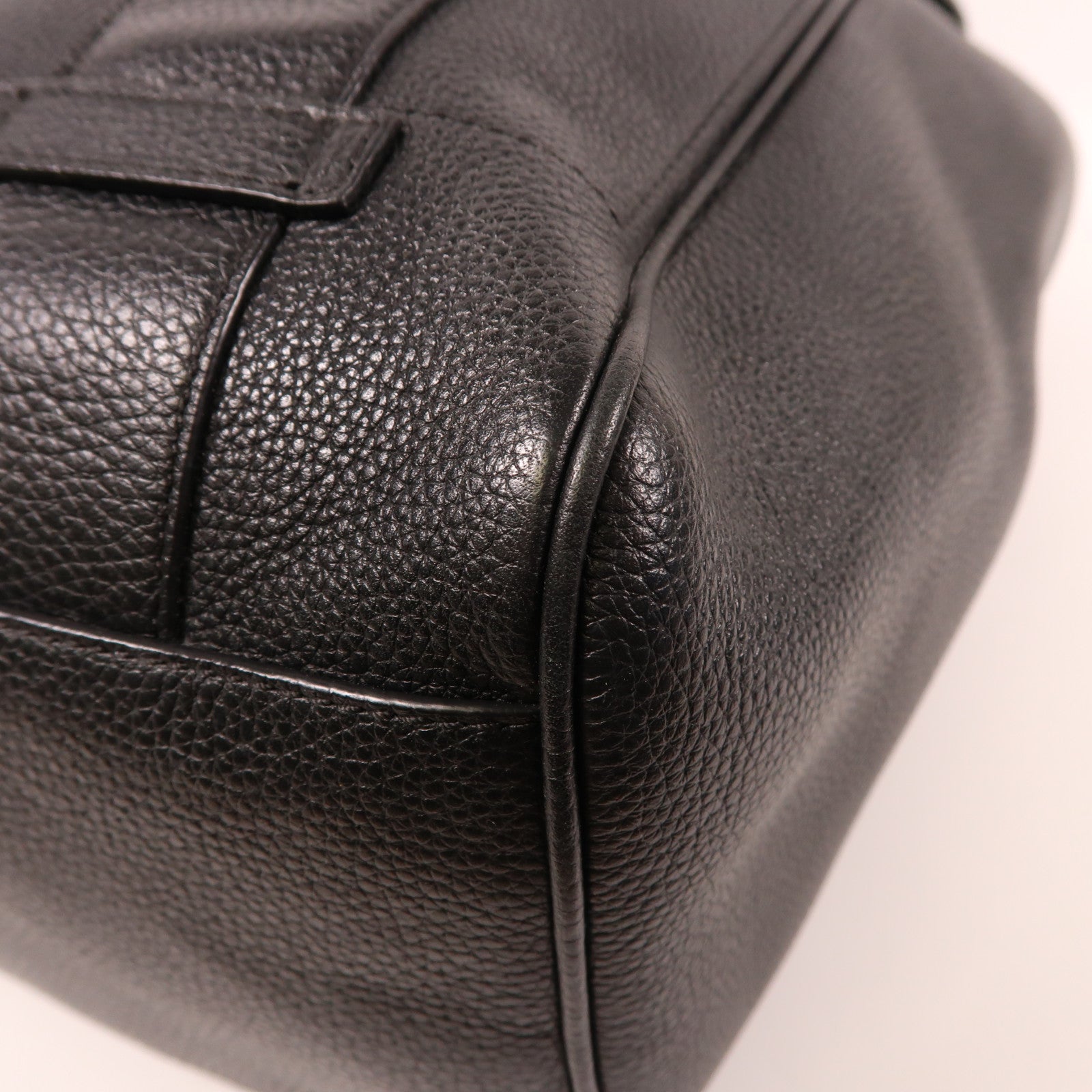 DIOR HOMME 牛皮皮革Dior Backpack銀扣背包黑色