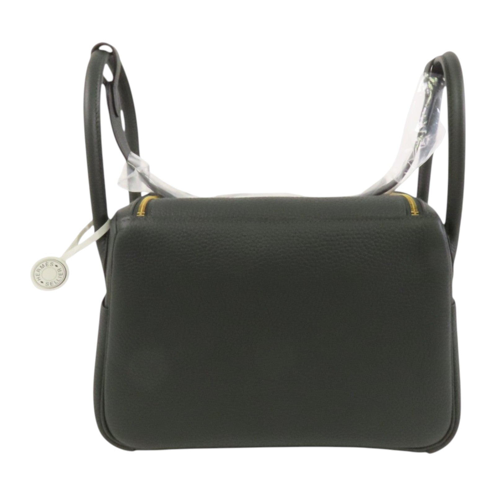 HERMES Clemence皮革Lindy 26金扣肩背袋