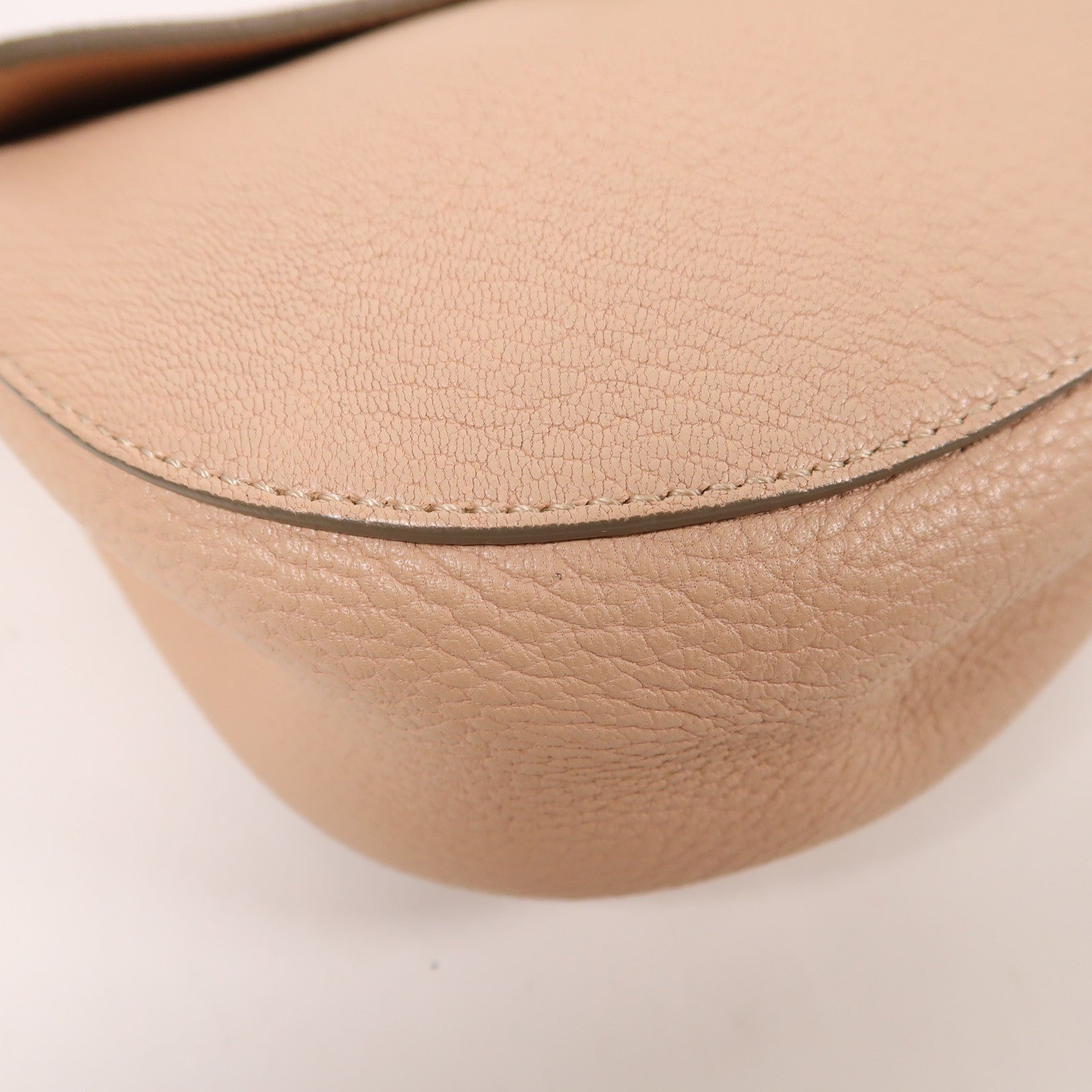 Chloe GHW Drew Shoulder Bag Calfskin Leather Pink