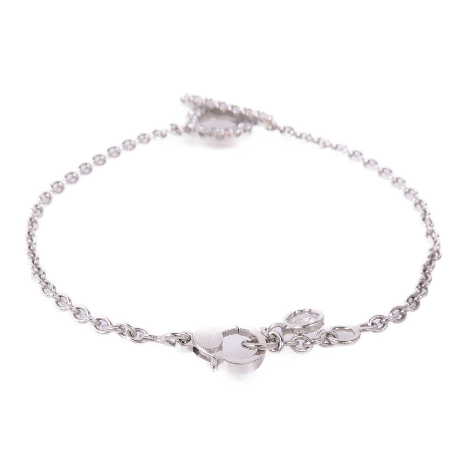 HERMES 18K白金Finesse Bracelet鑽石手鏈