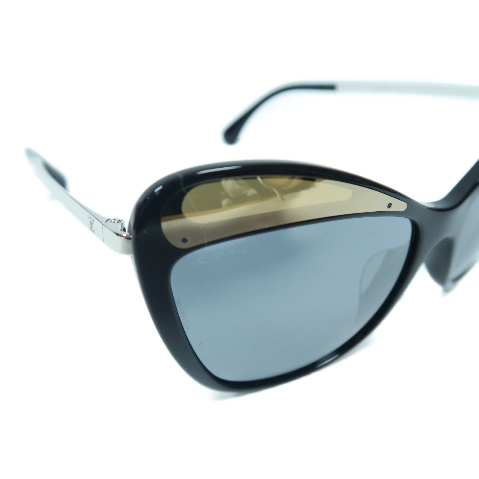 CHANEL 【激減優惠】PVC Sunglasses銀扣太陽眼鏡黑色