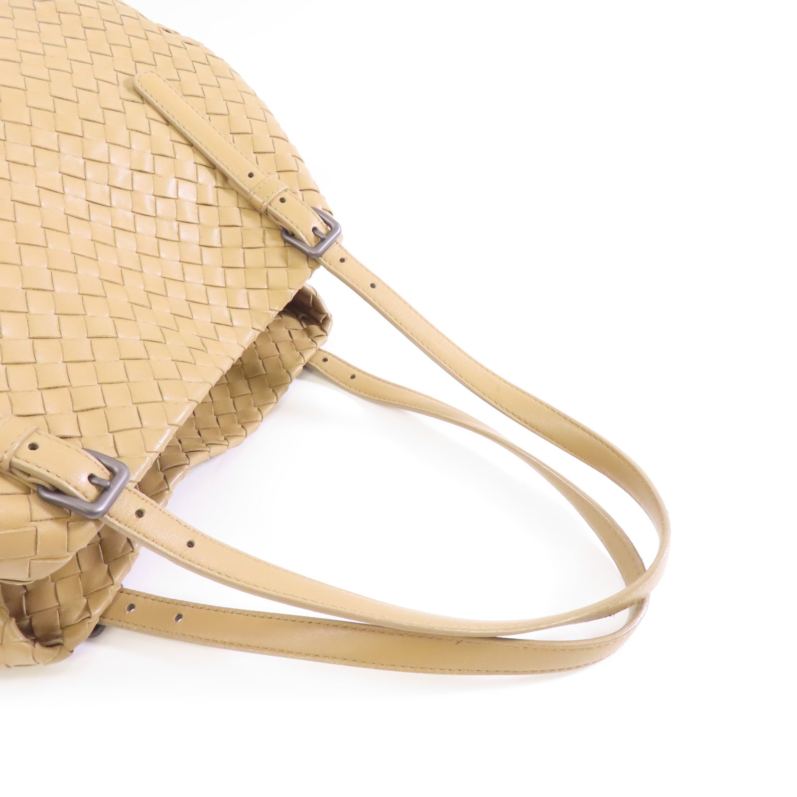 BOTTEGA VENETA 羊皮皮革Shoulder Bag肩背袋卡其色