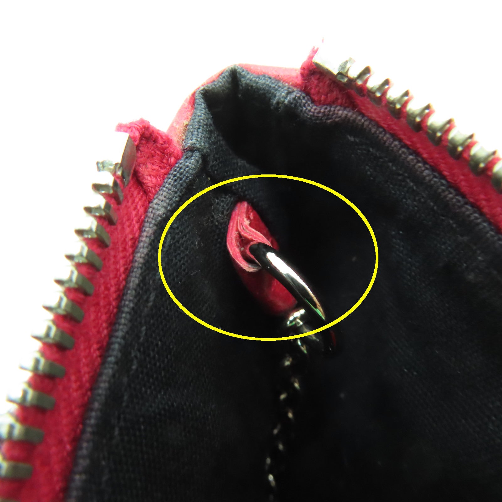 BALENCIAGA 【激減優惠】牛皮皮革Coin Purse銀扣零錢包紅色