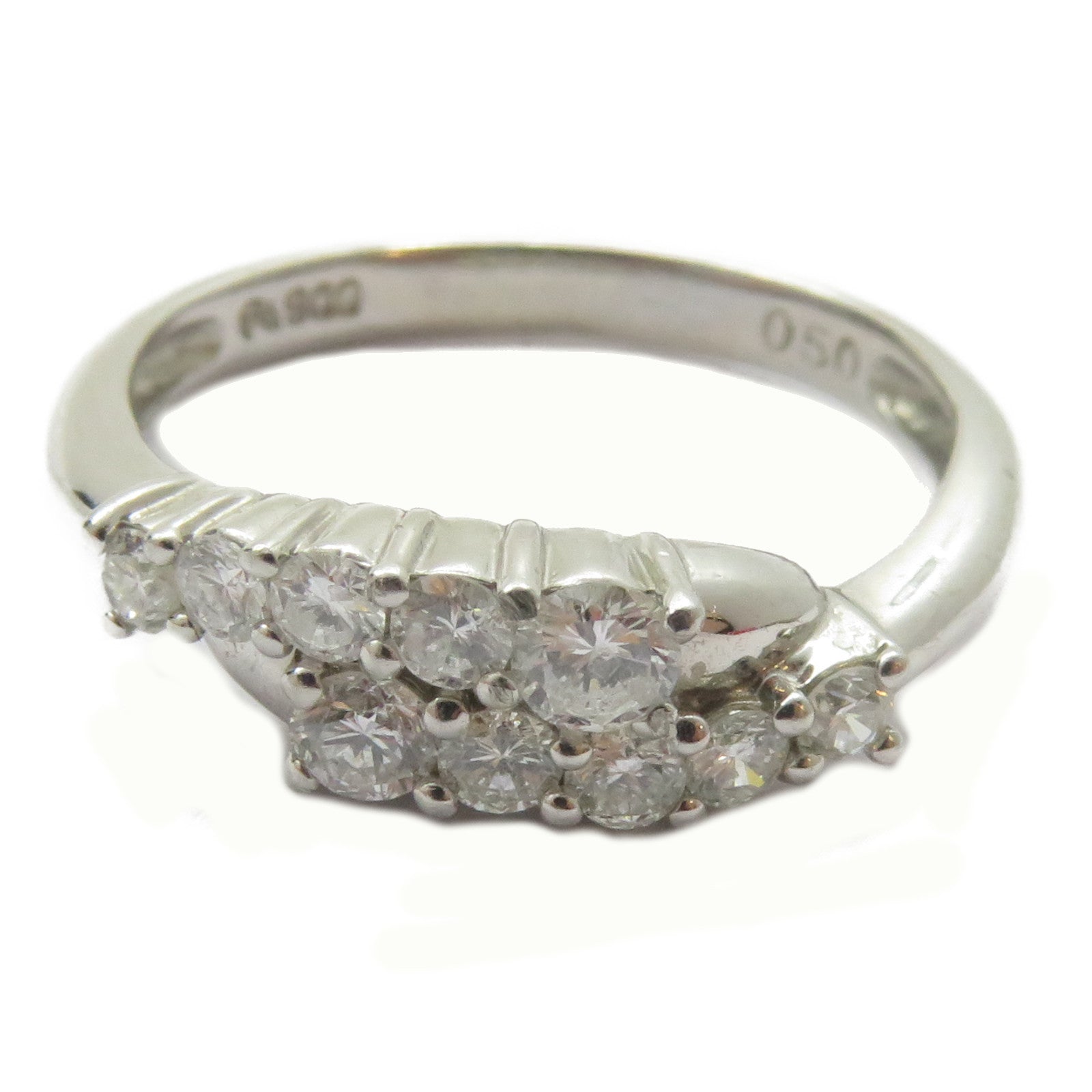 JEWELRY (PRICE DOWN) 0.50ct Diamond Ring Platinum PT950 Platinum US#6.25